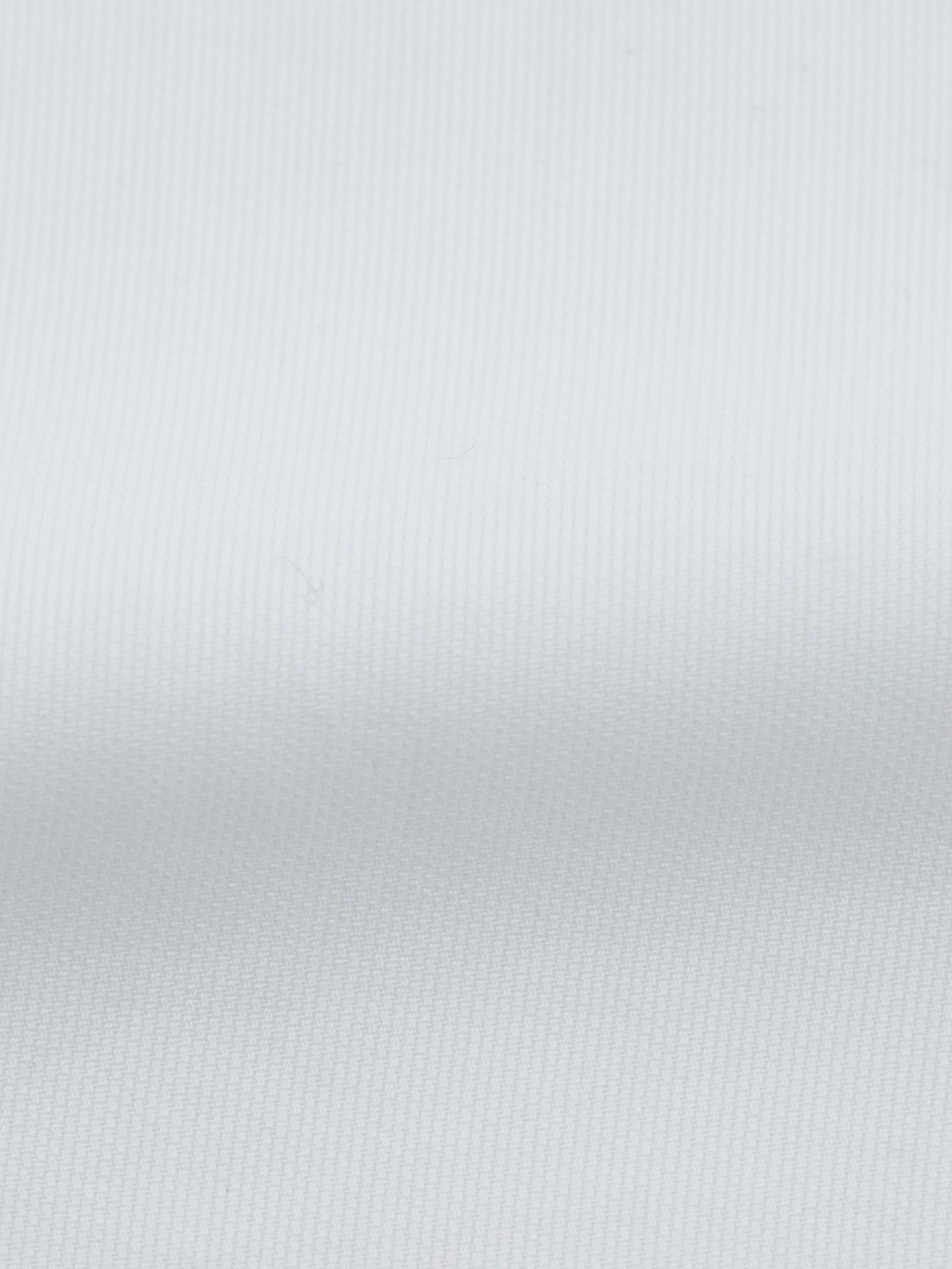 Finamore White Cotton Micro-Pattern French Cuff Dress Shirt