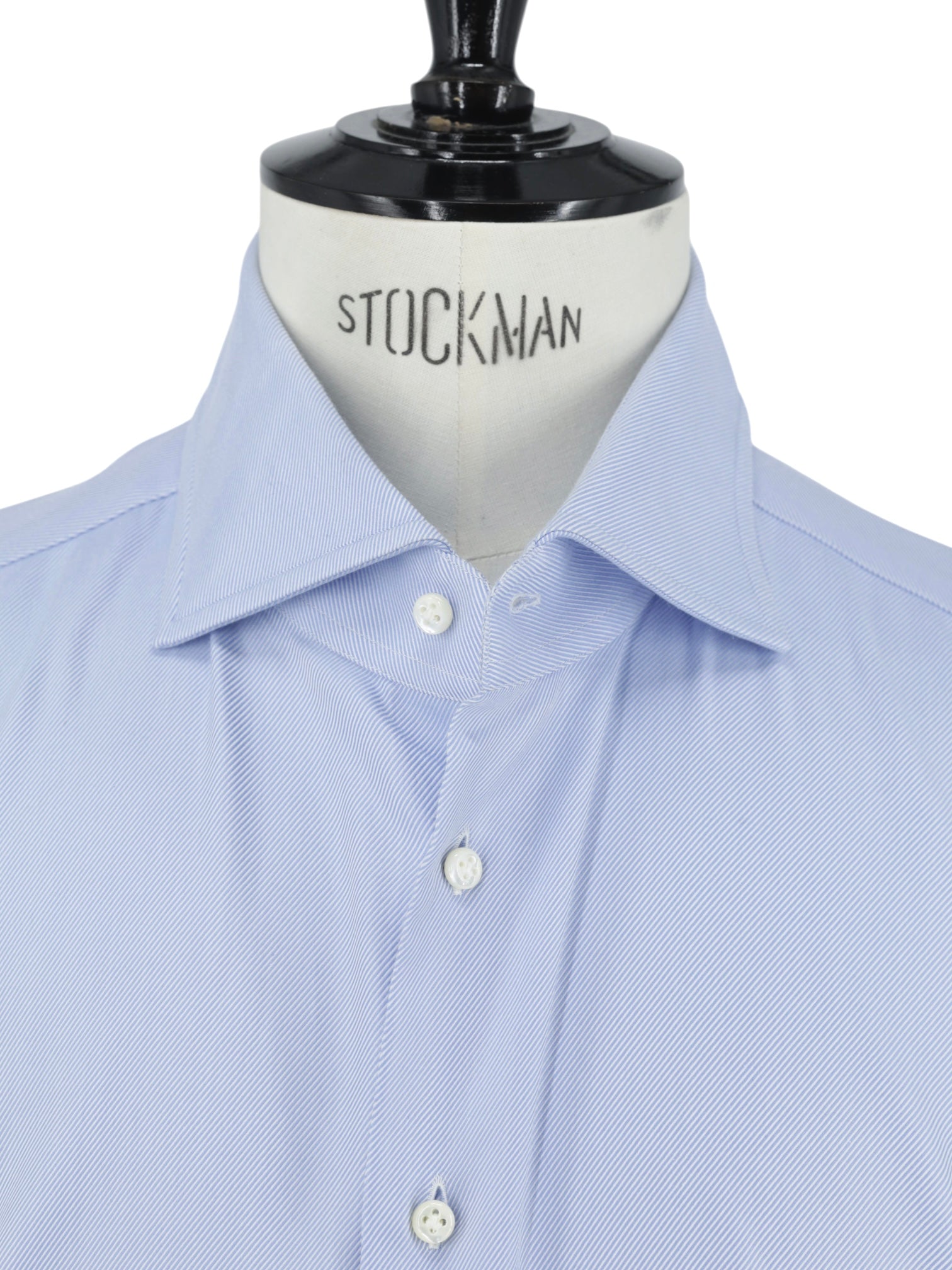 Emanuele Maffeis Light Blue Heavyweight-Cotton Twill Shirt