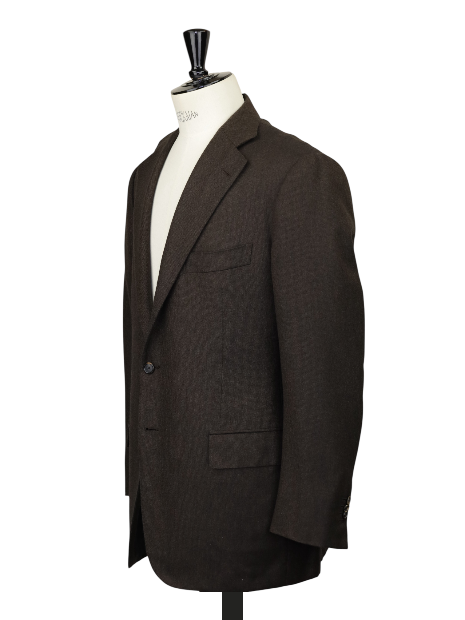 Cesare Attolini Chocolate Brown Pure Cashmere Twill Jacket