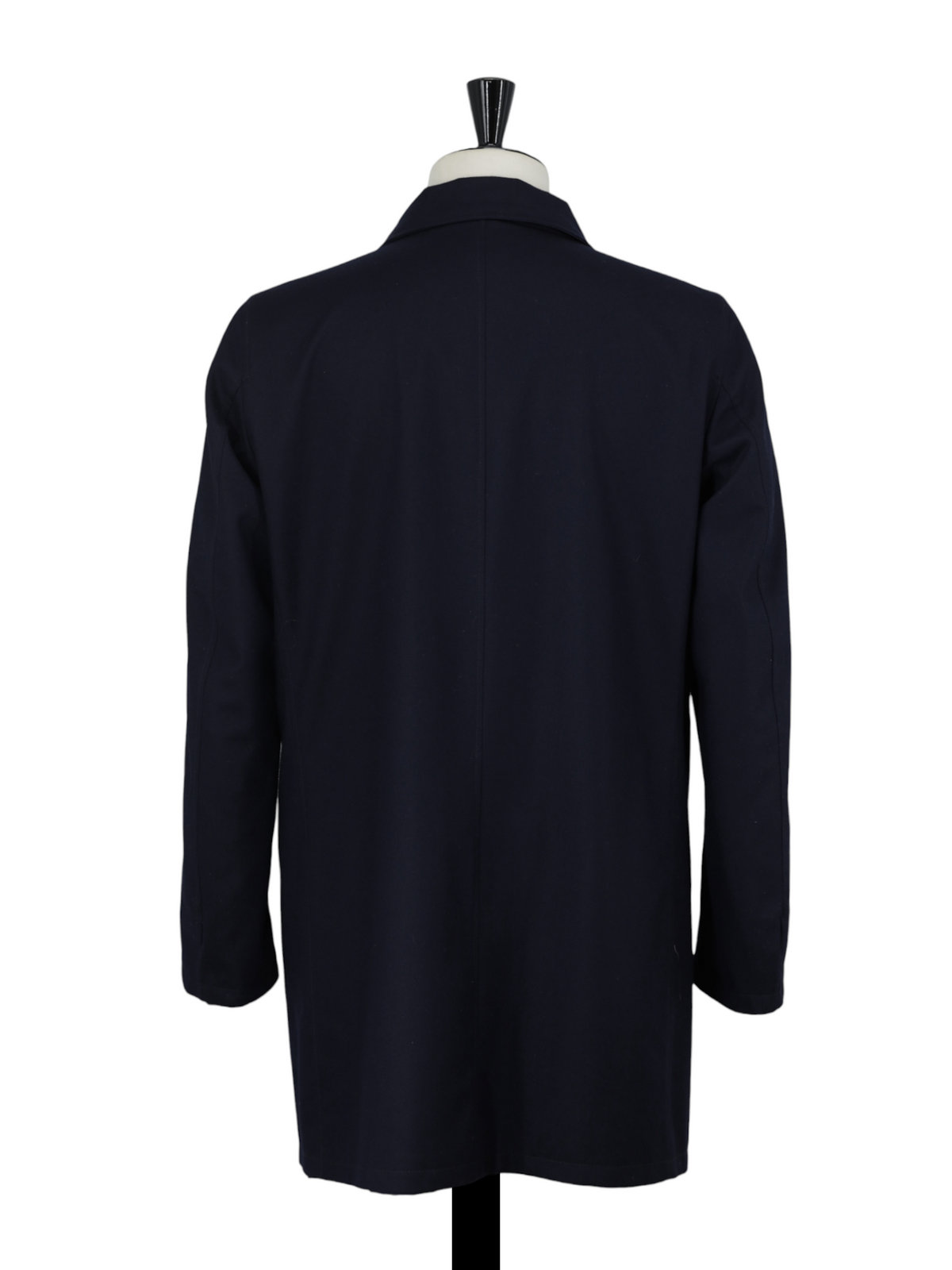 Canali Dark Blue Reversible Storm System Wool & Softshell Carcoat