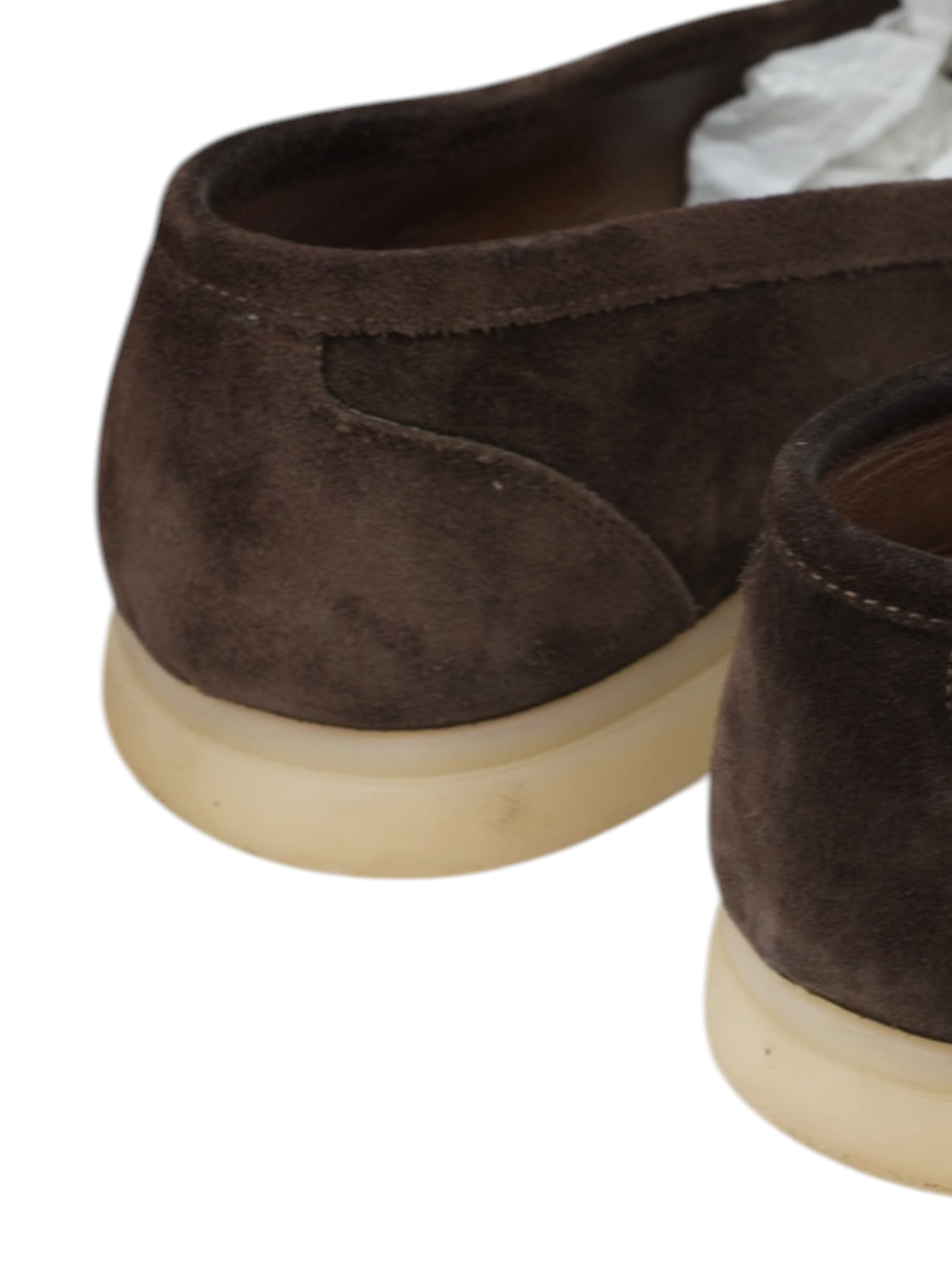 Luigi Borrelli Dark Brown Suede Summer Moccasin