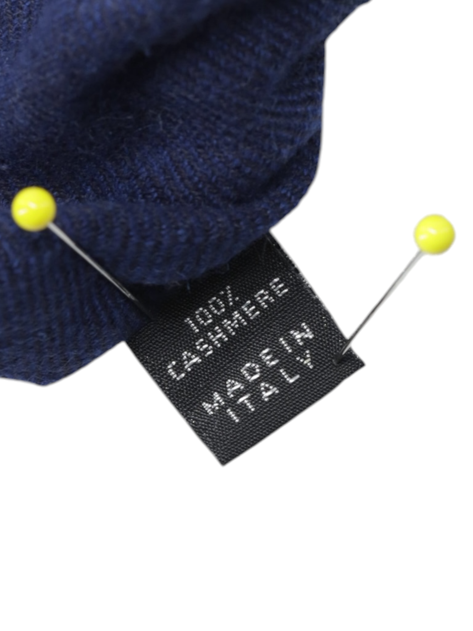 Kiton 5-Fold Navy Plushy-Cashmere Self-Tipped Tie