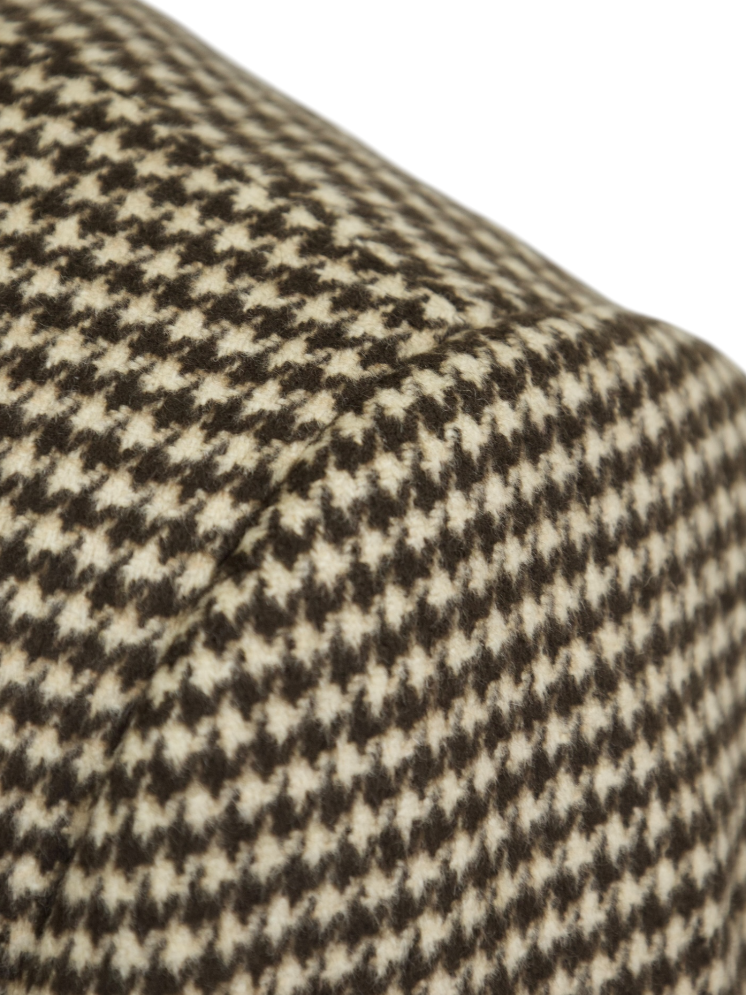 Kiton Light Brown Double-Breasted Pure Cashmere Houndstooth Sartorial Overcoat