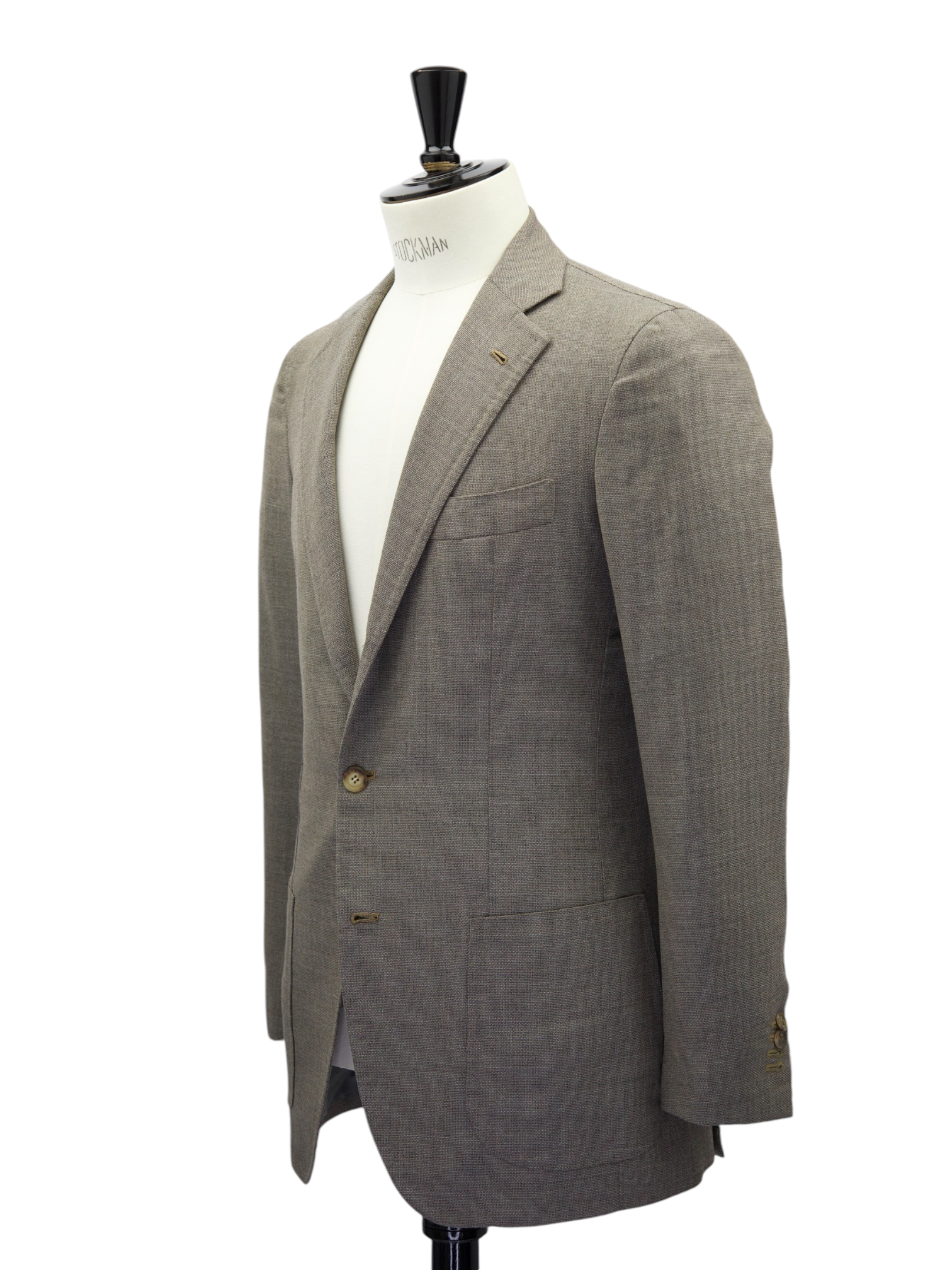 Orazio Luciano Taupe Bi-color Hopsack Jacket