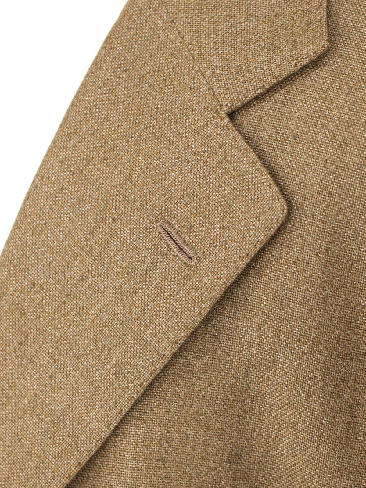 Cesare Attolini Light Brown Heavyweight-Linen Sartorial Summer Jacket