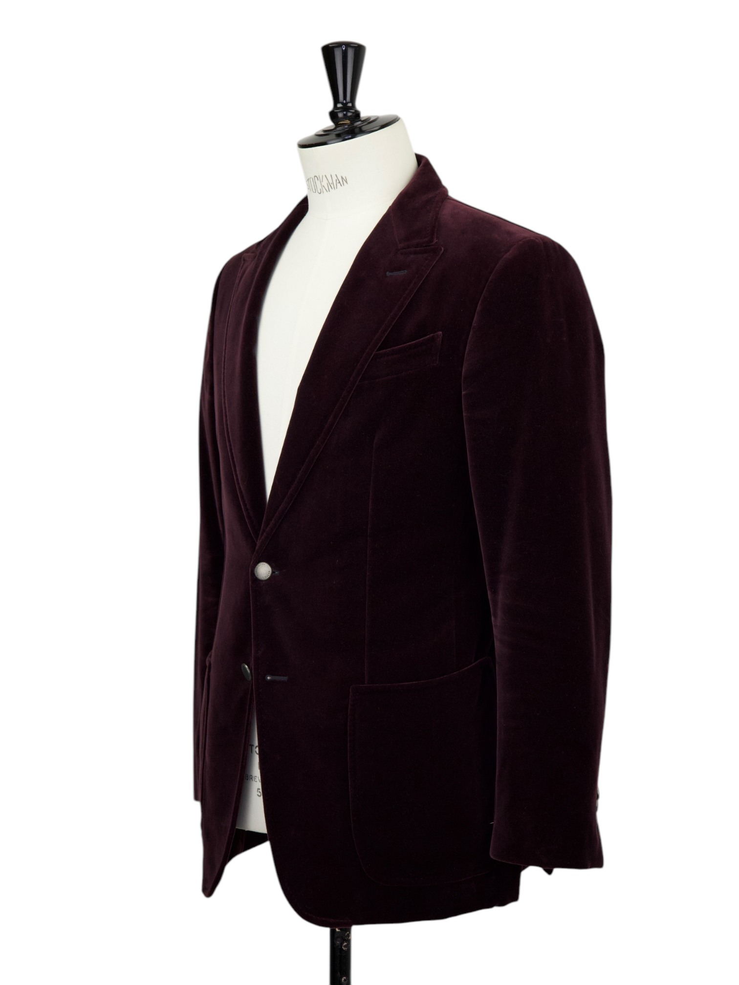 Ermenegildo Zegna Aubergine Pure-Cotton Velvet "Manhattan" Jacket