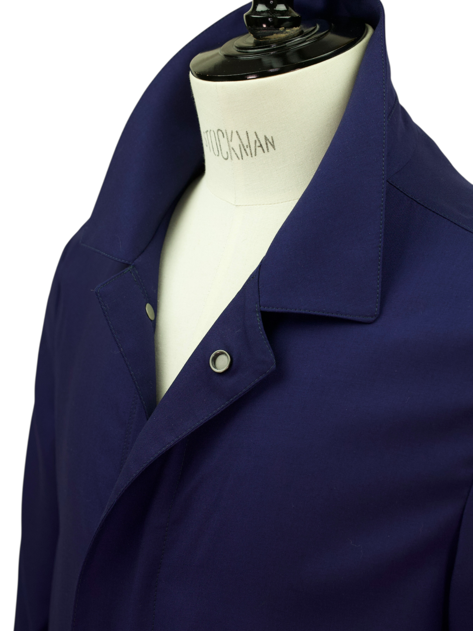 Kiton Dark Blue Unconstructed Lightweight-Cashmere Overcoat