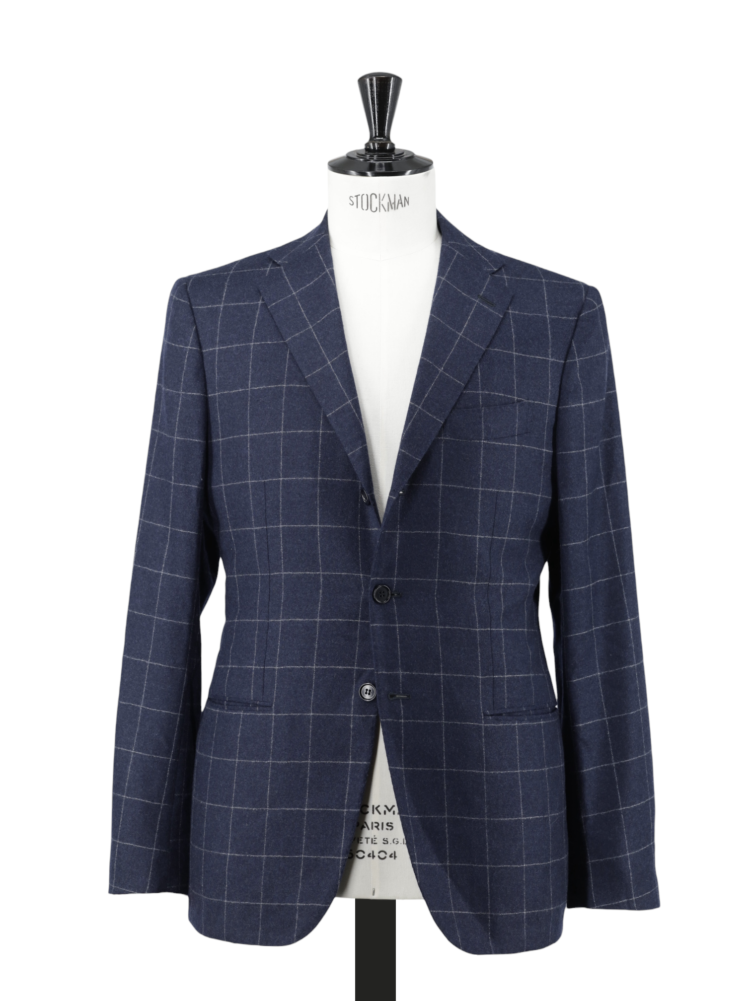 Kiton Navy Pure Plushy-Cashmere Windowpane Sartorial Winter Suit