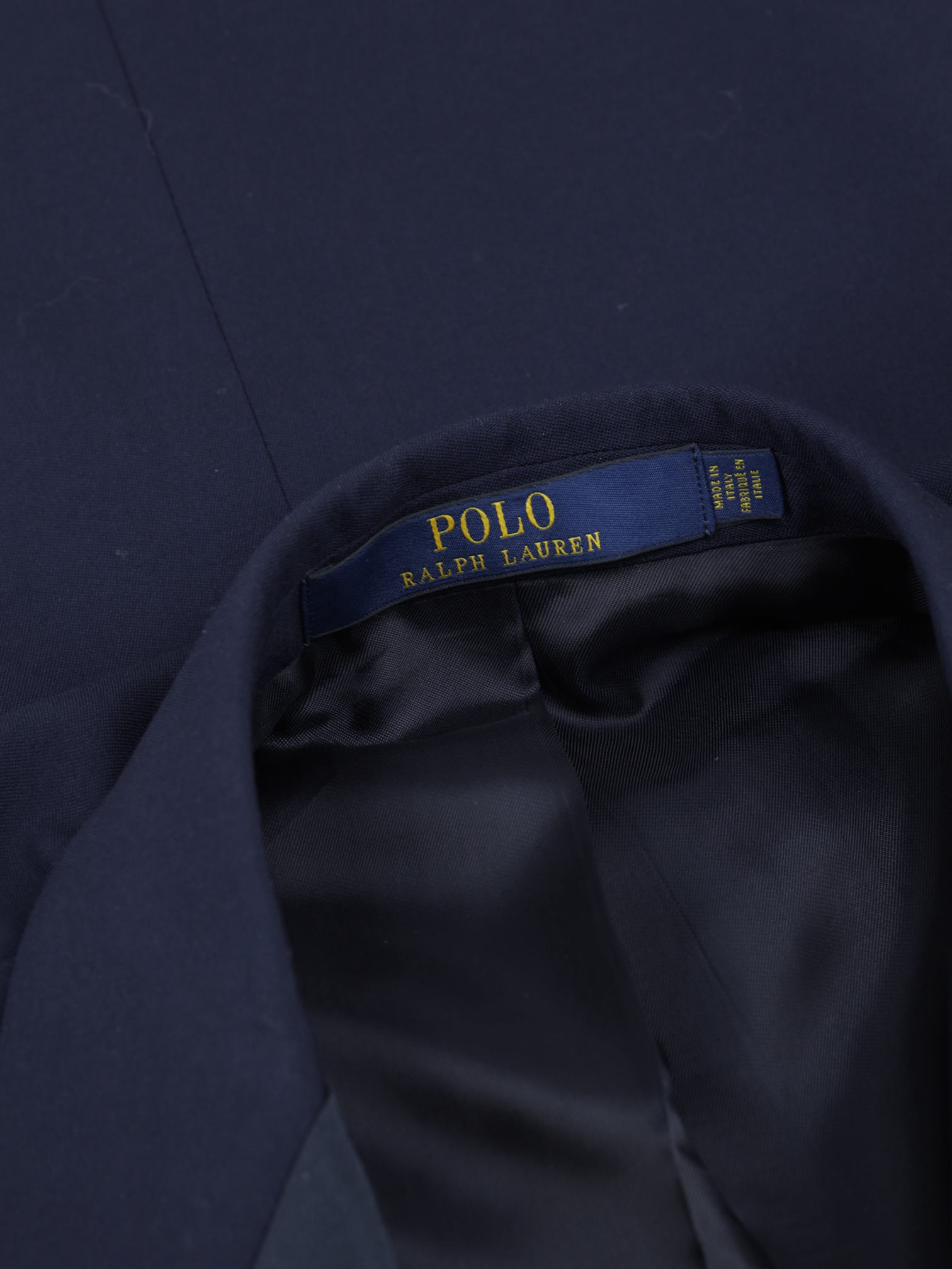Ralph Lauren Navy Wool Double-Breasted Italian-Made Tuxedo Jacket