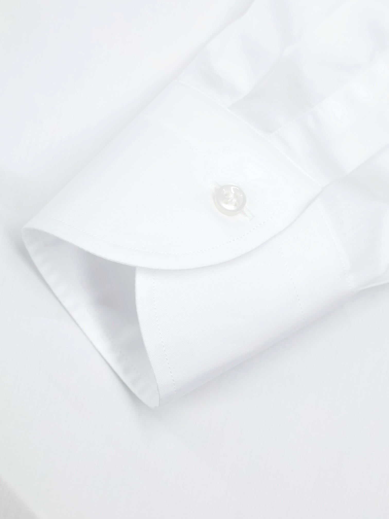 Borriello Napoli White Poplin-Cotton "Marechiaro" Spread-Collar Shirt
