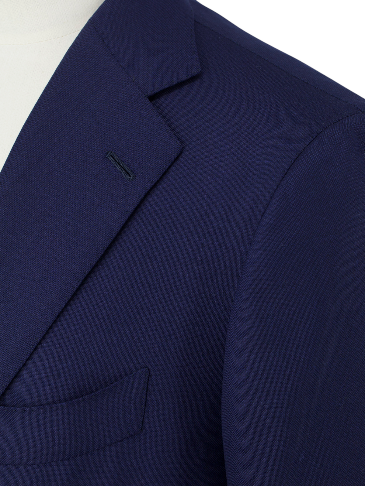 Cesare Attolini Marine Blue Super 120's Pinpoint Blazer Jacket