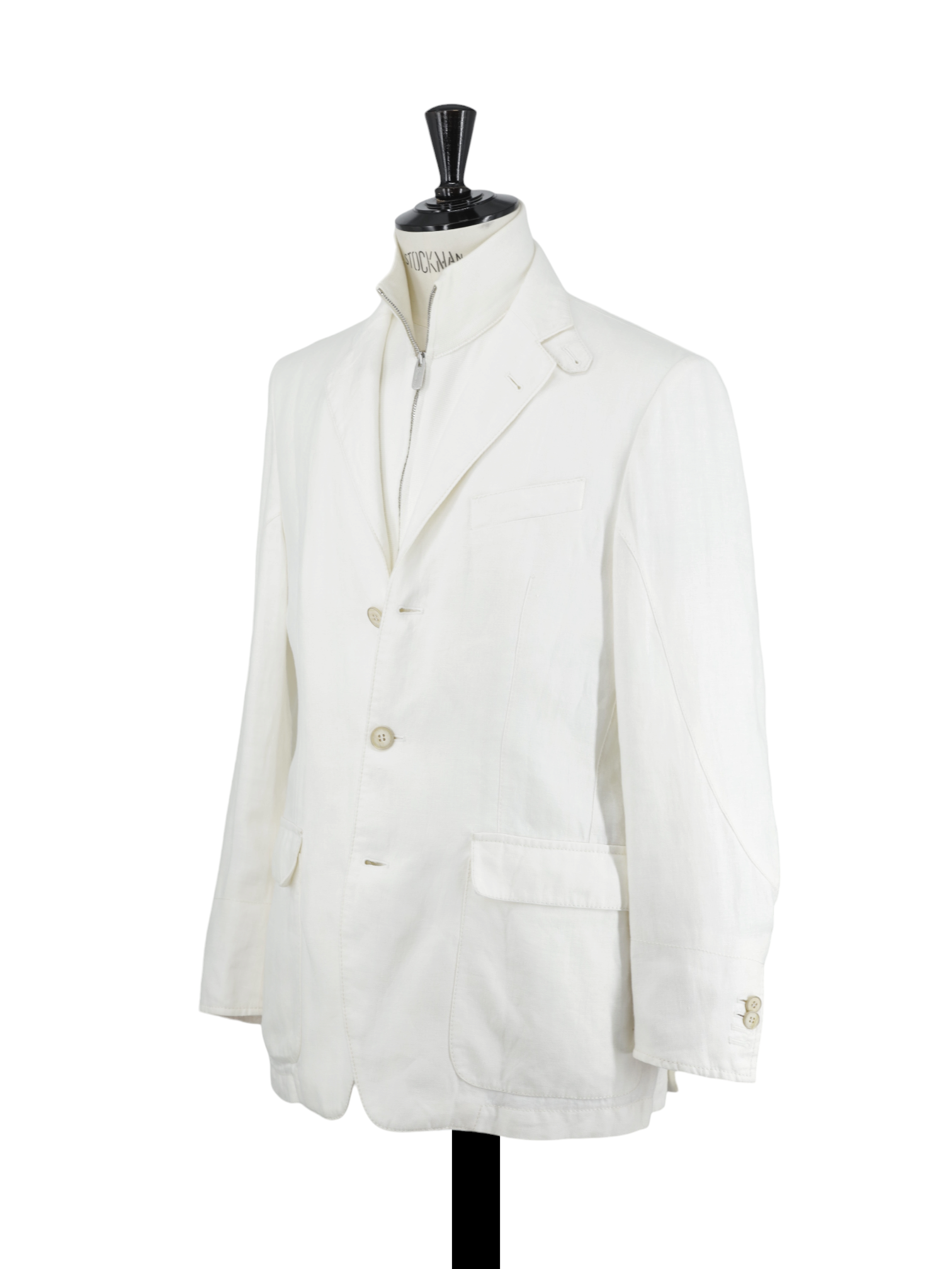 Corneliani ID White Pure-Linen Vespa Jacket
