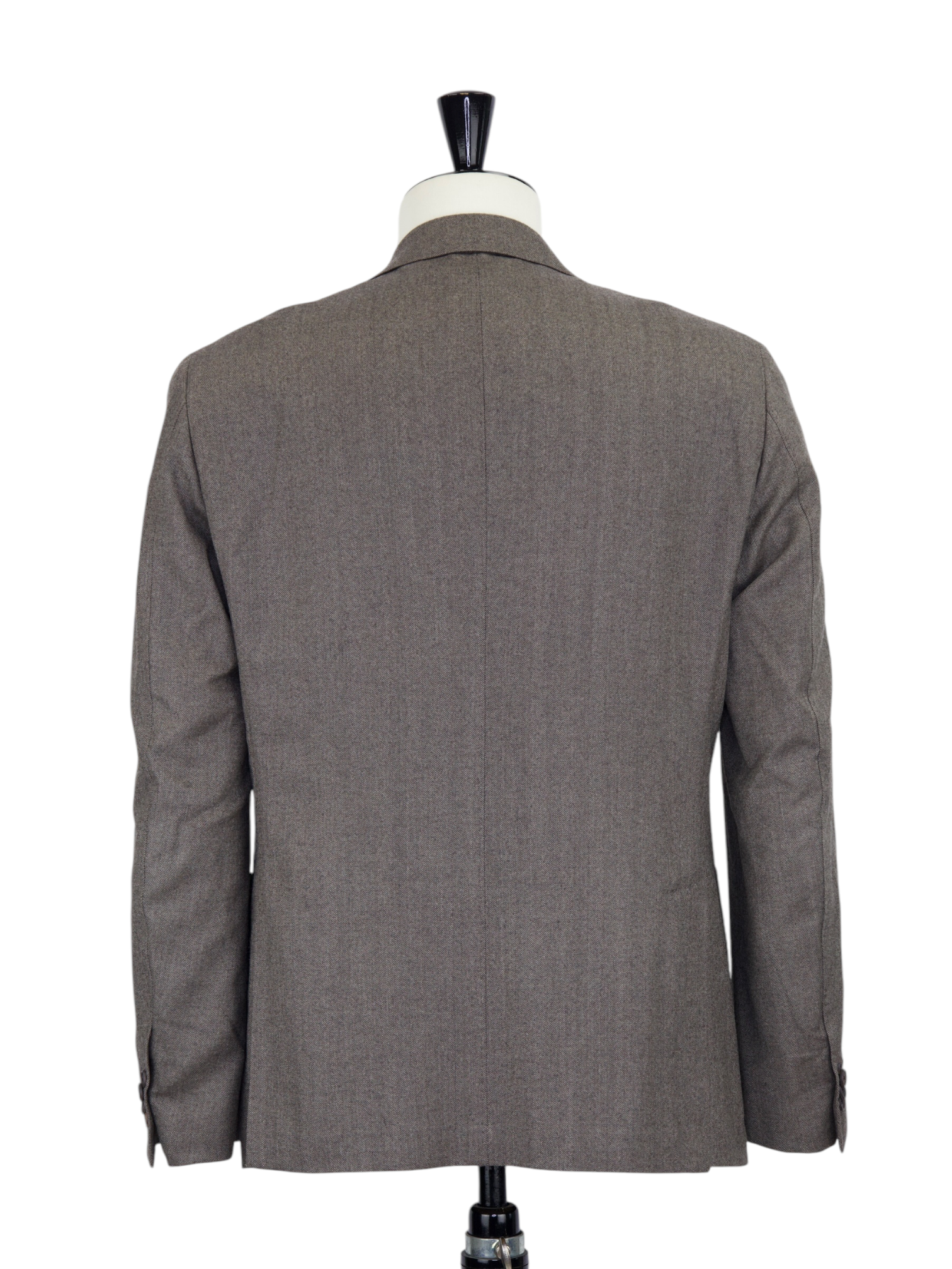 Corneliani Light Brown Wool & Cashmere Herringbone Jacket