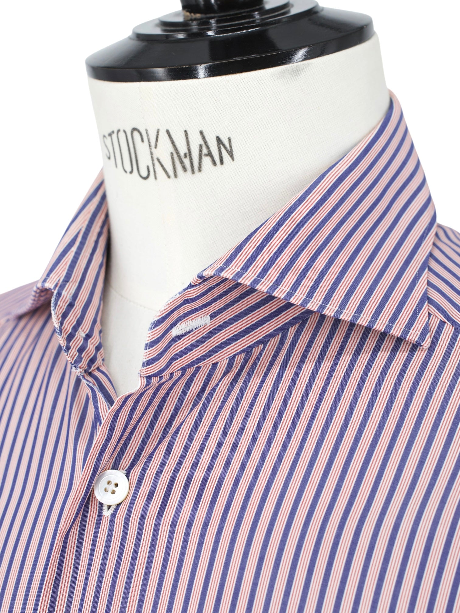 Kiton Pink & Purple Cotton Multi-Stripe Shirt