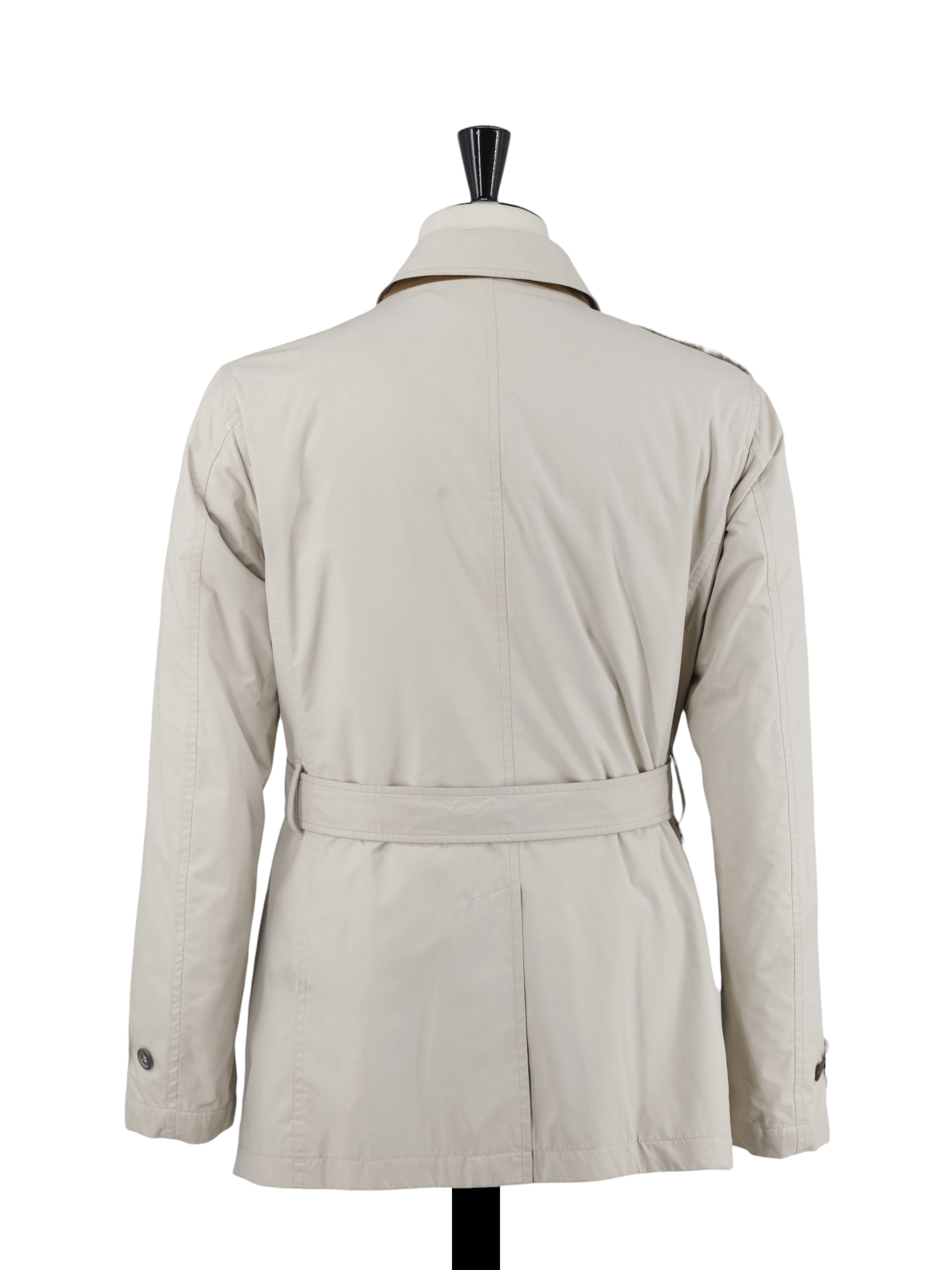 Luigi Borrelli Beige Softshell Neapolitan Trenchcoat