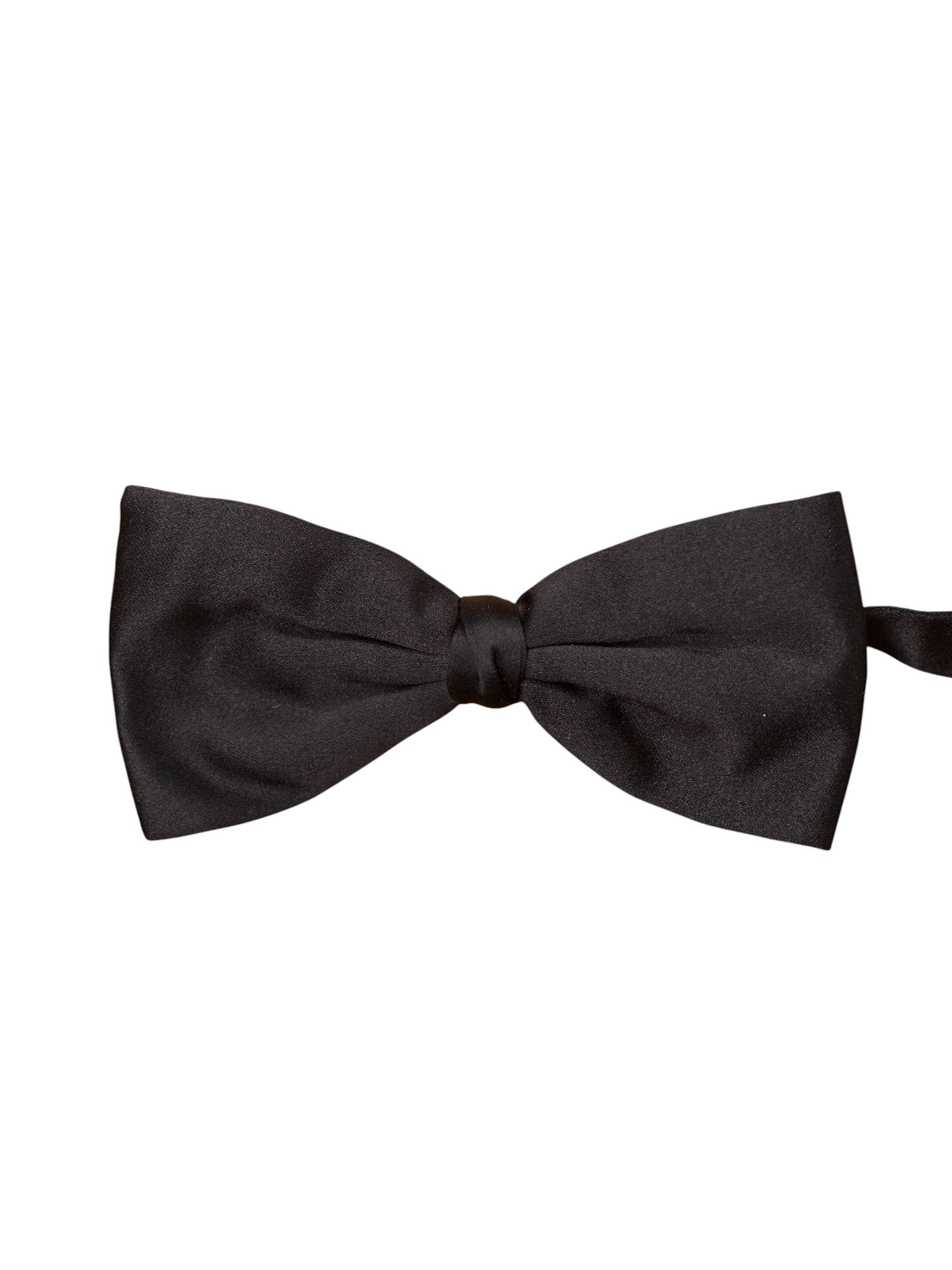 Ermenegildo Zegna Black Silk Bowtie & Cummerbund Set