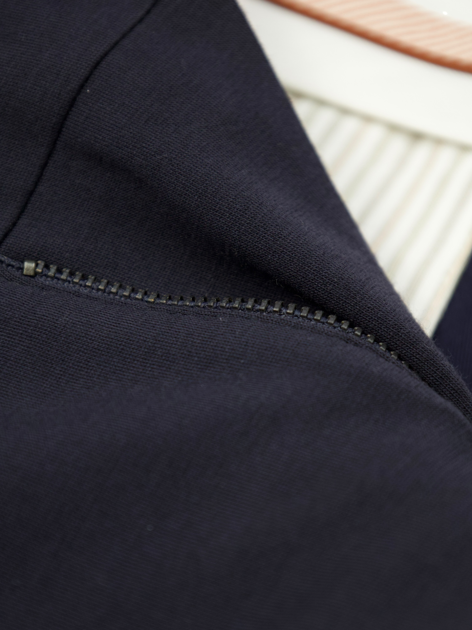 Loro Piana Navy Wool, Cotton & Nylon Jersey Trousers