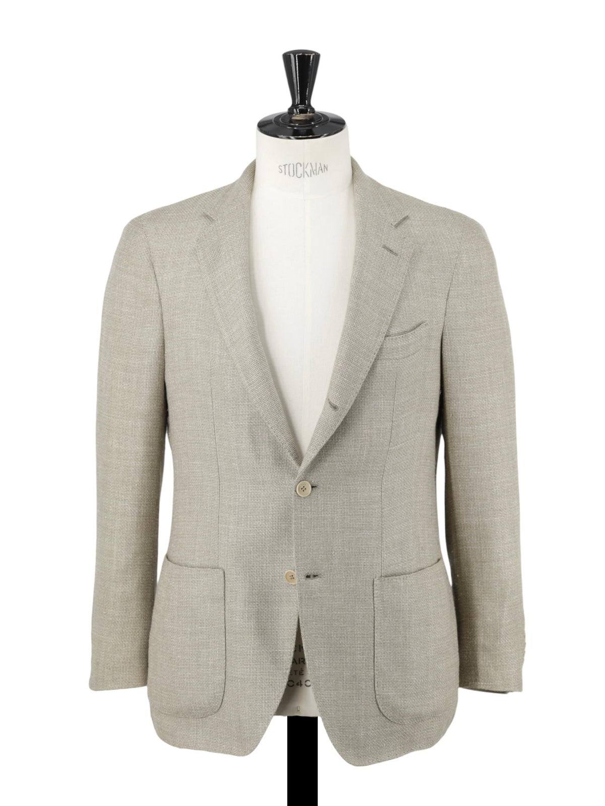 Loro Piana Pistache Green Wool, Silk & Linen Plain-Weave Jacket