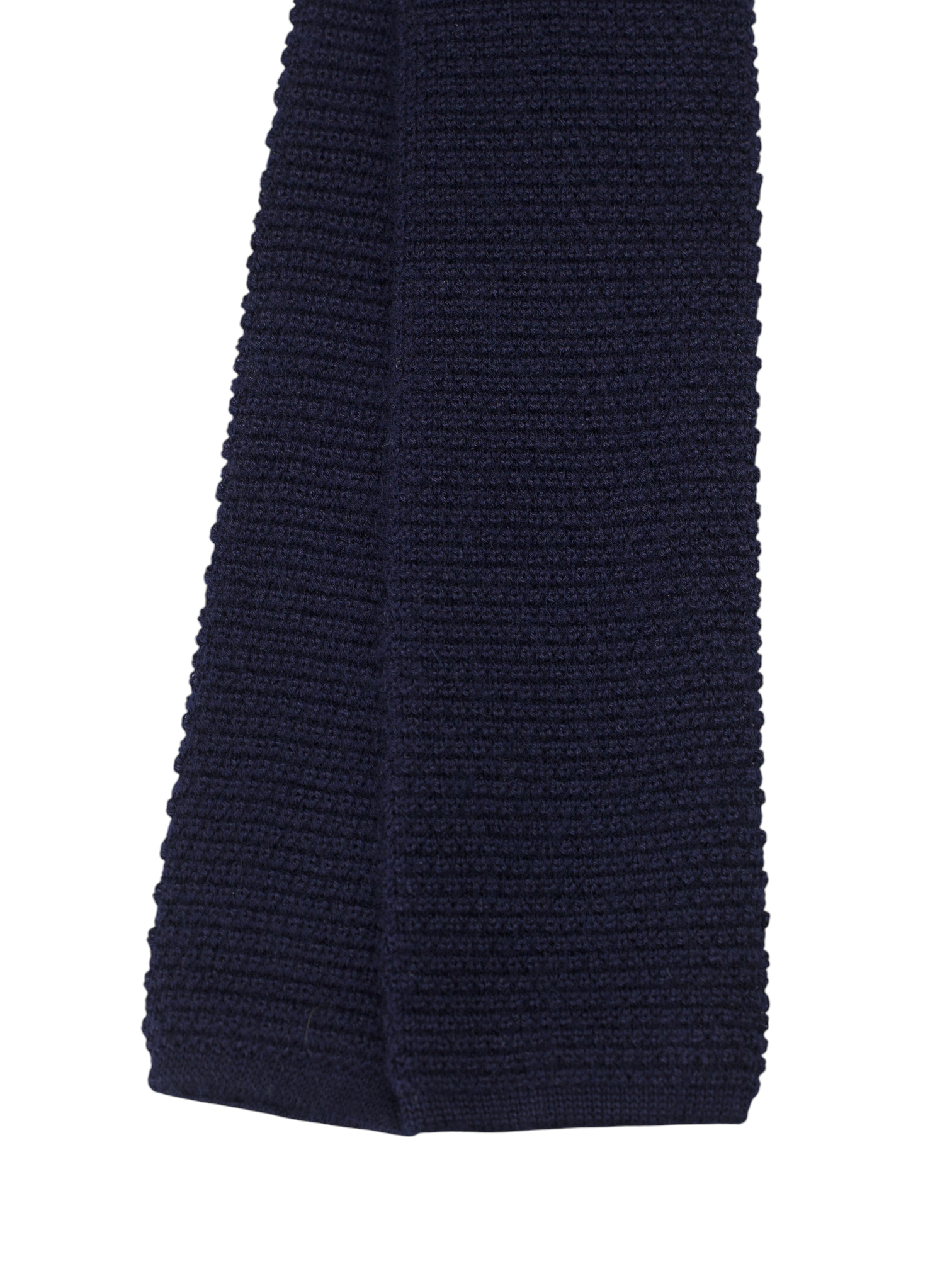 Kiton Navy Wool & Silk Knitted "Cipa 1960" Tie