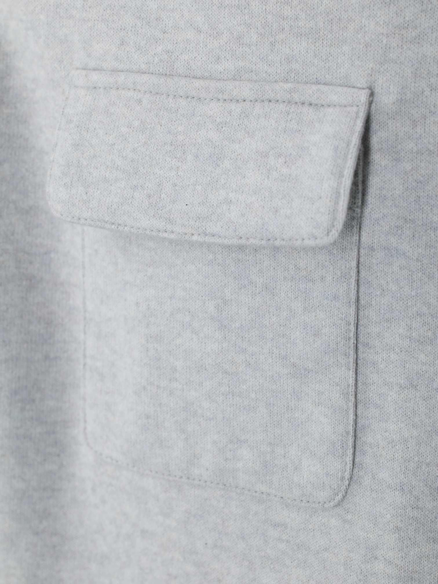 Mandelli Grey Cashmere-Stretch Regular-Fit Twill Overshirt