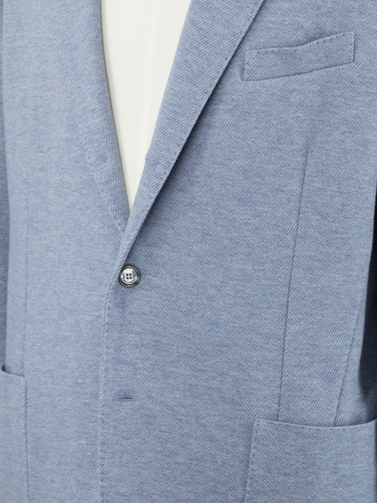 Mandelli Steel Grey Wool & Cotton Knitted Jacket