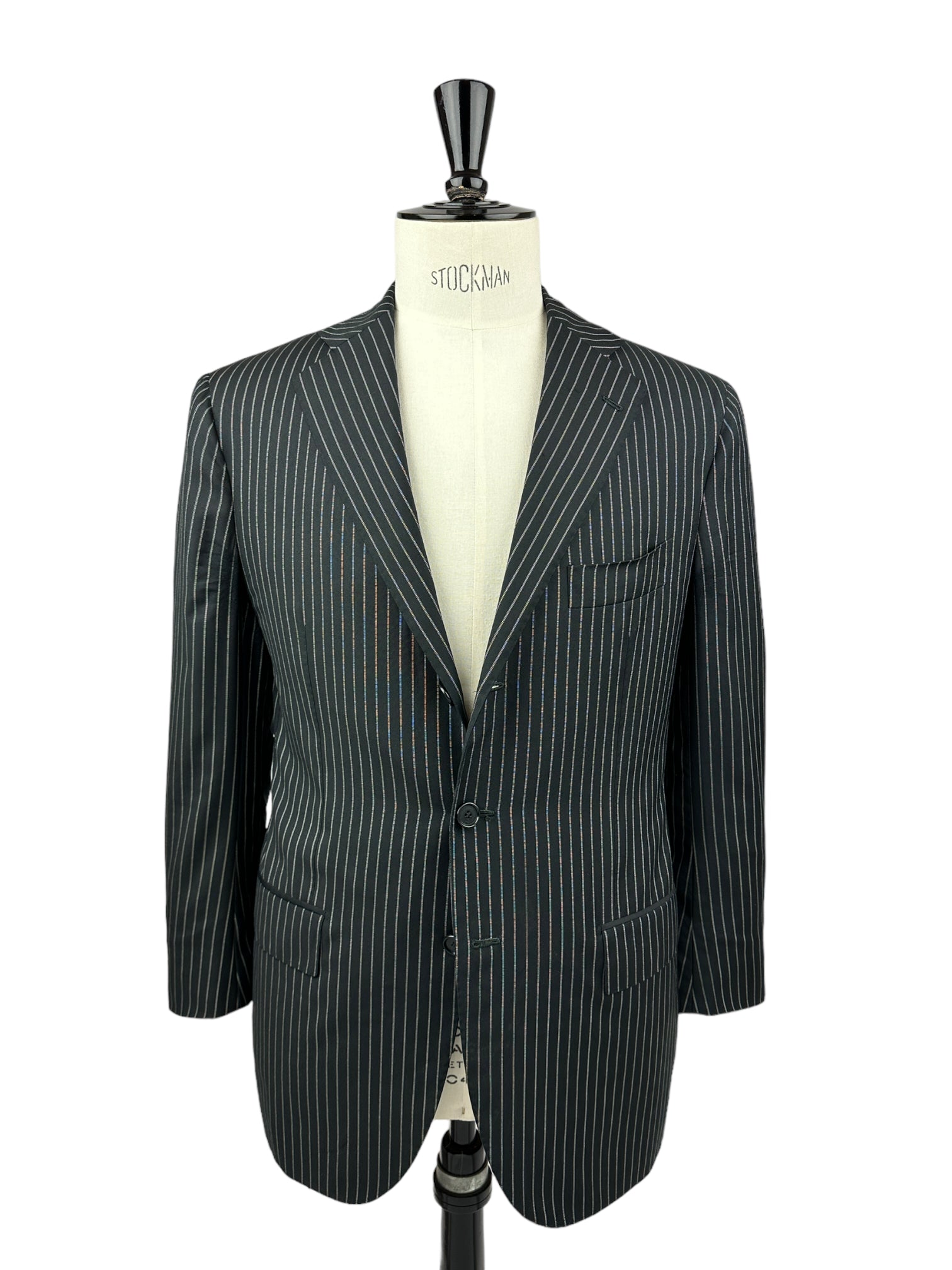 Cesare Attolini Black Pinstripe Super 150's Suit
