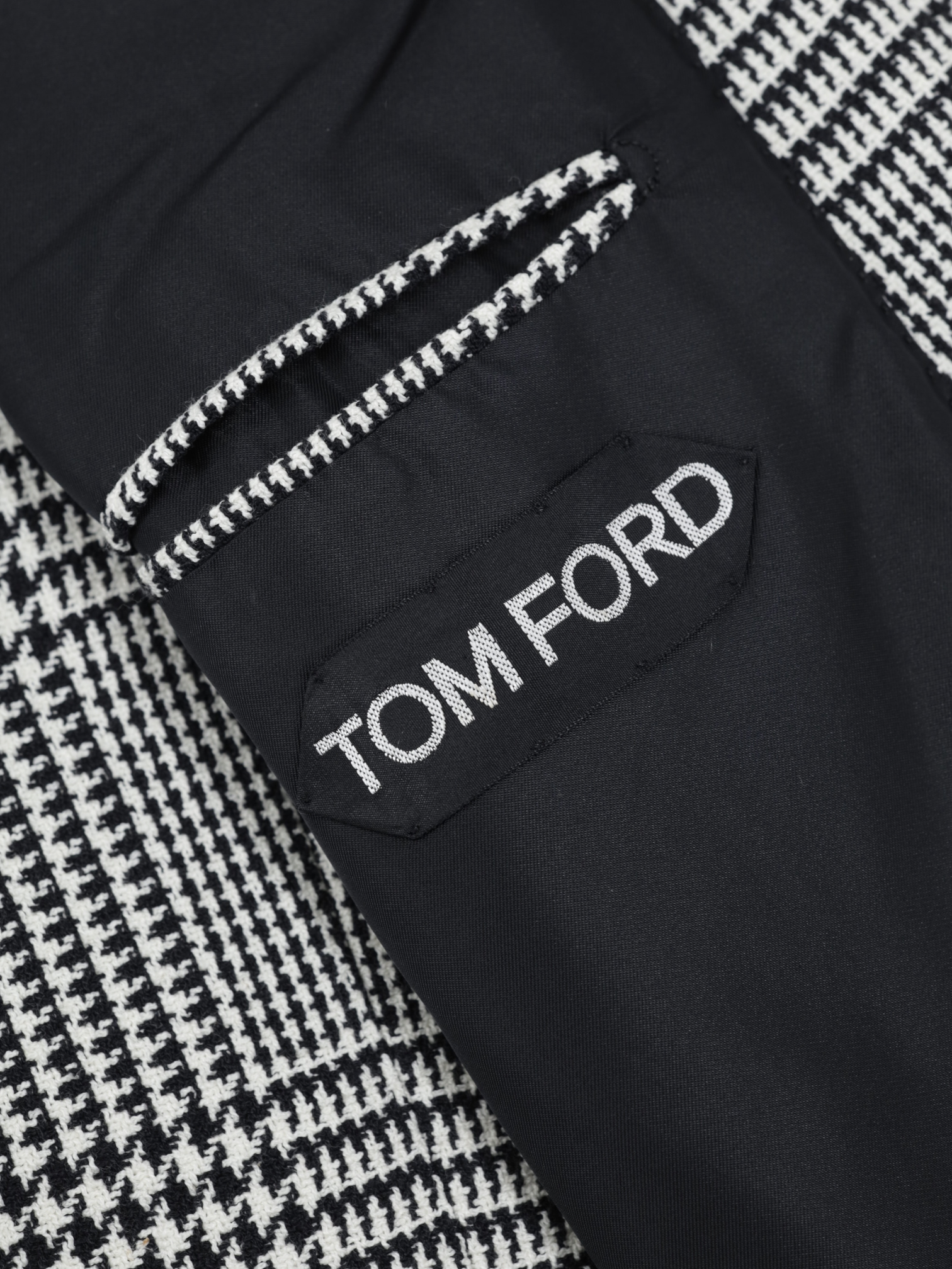 Tom Ford Black & White Cotton-Blend Iconic Prince-of-Wales Windsor Jacket