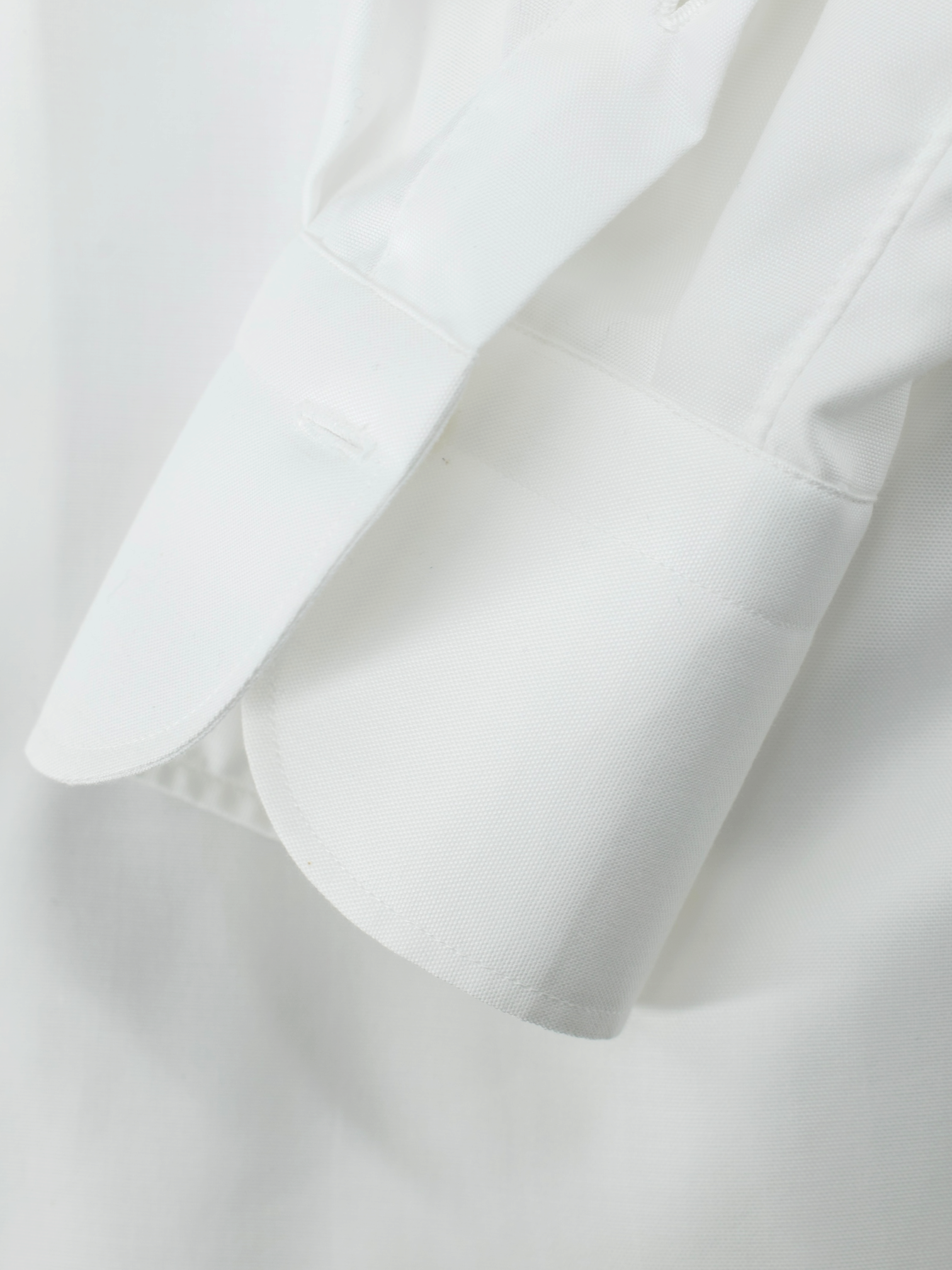 Finamore White Cotton Twill Neapolitan Shirt