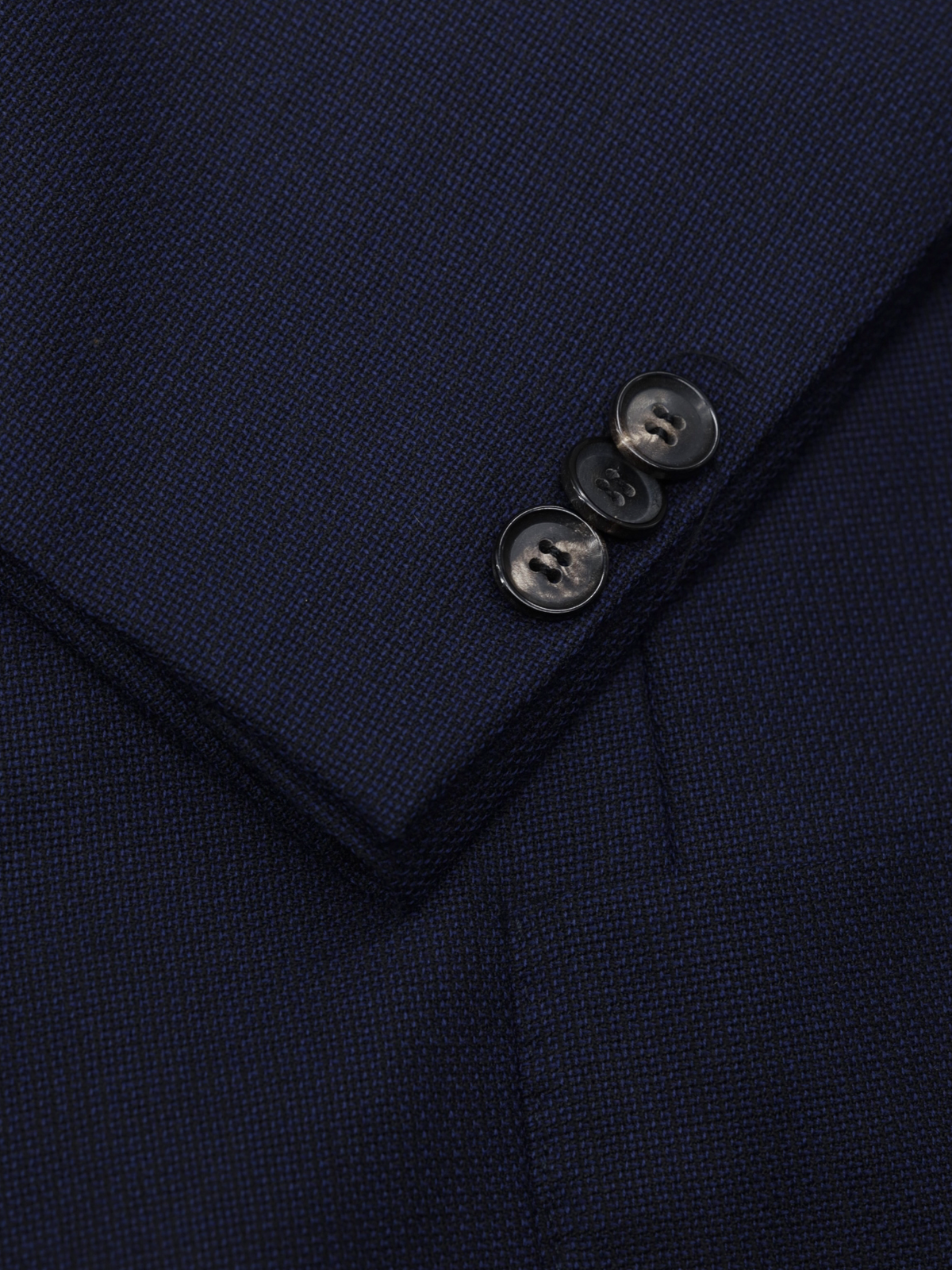 Luigi Borrelli Navy Wool Breathable-Hopsack Jacket