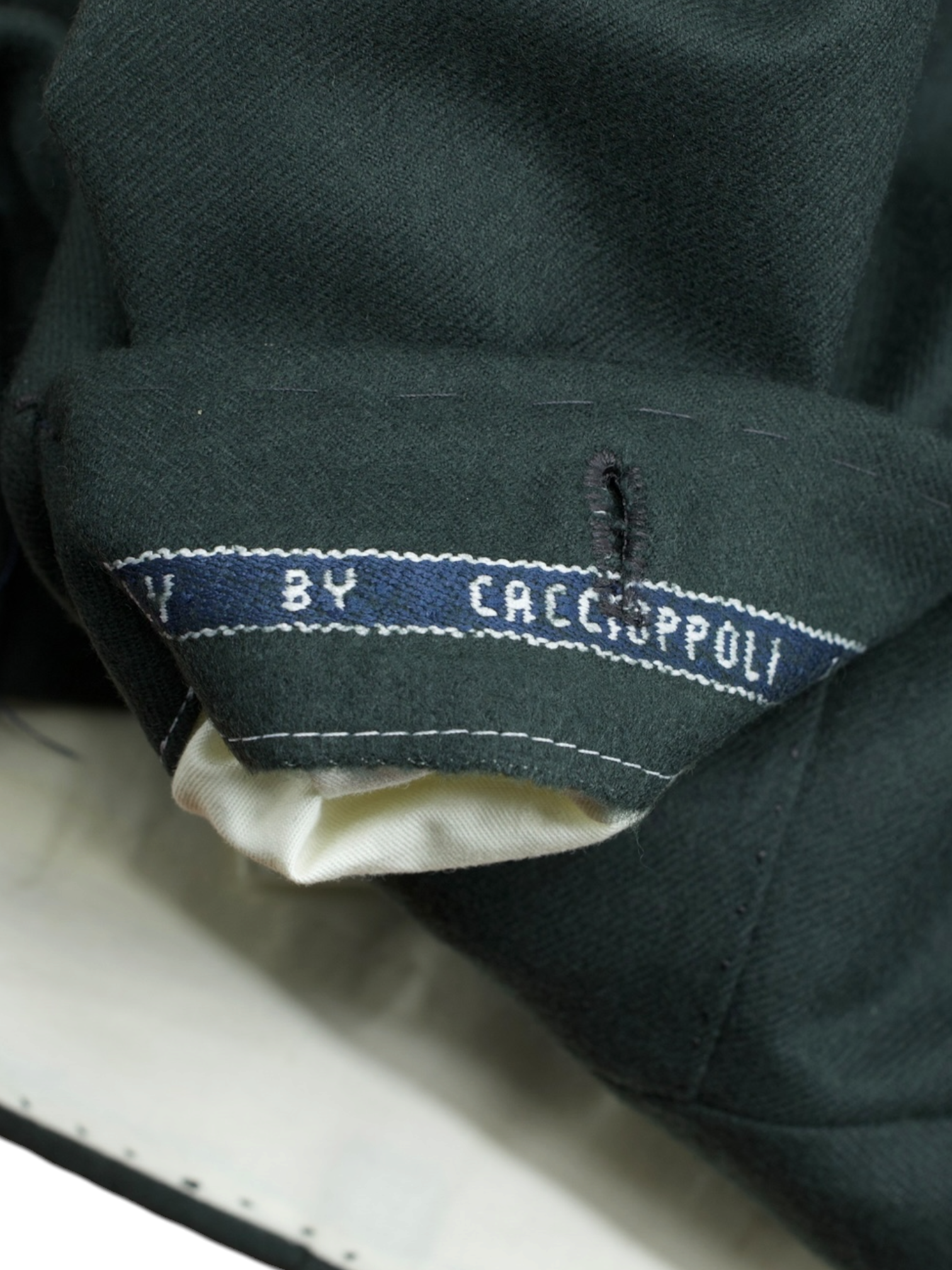 Sartoria Voglio Forest Green Wool-Flannel "Caccioppoli" Sartorial Trousers