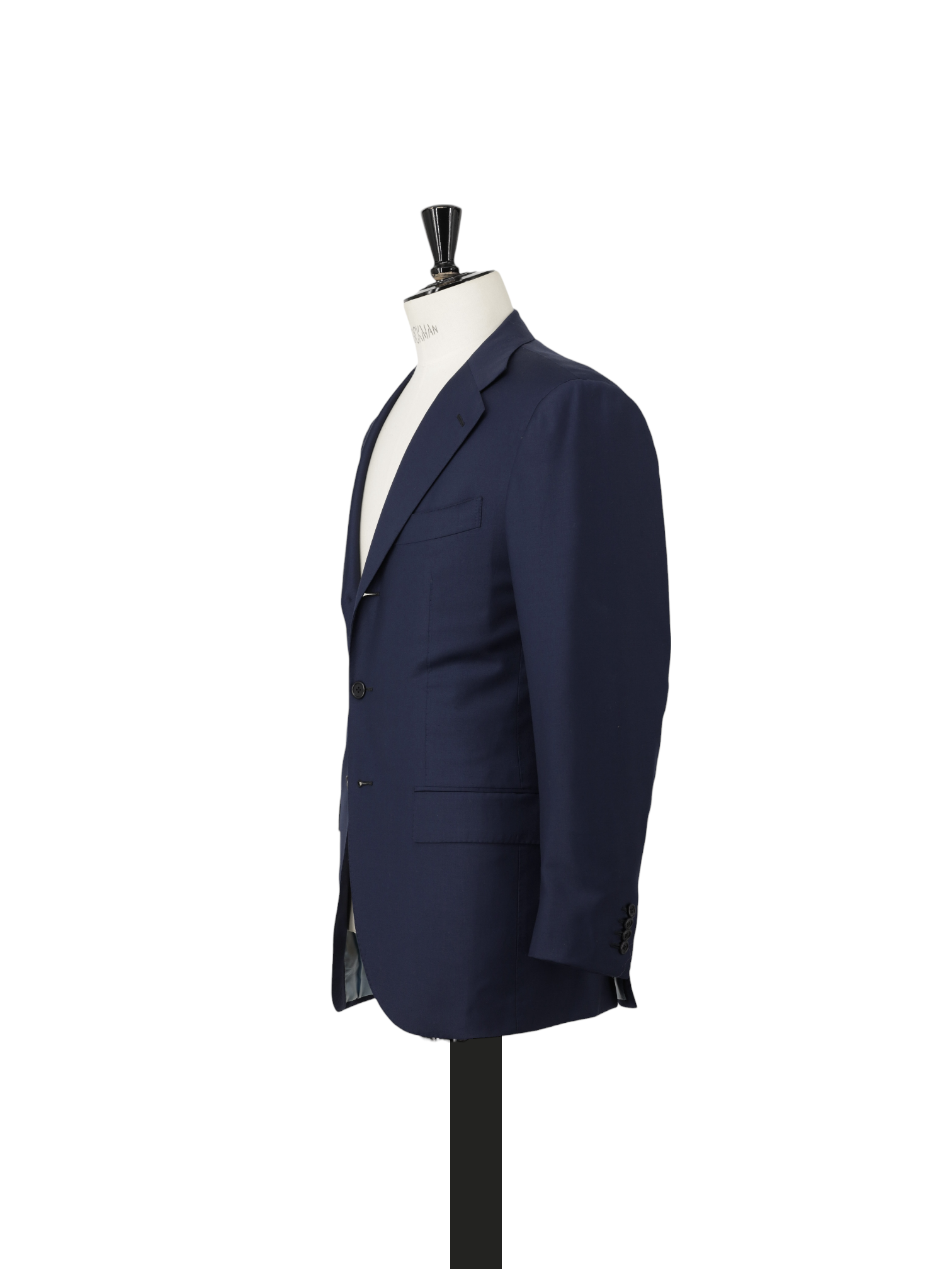 Luigi Borrelli Dark Blue Fine-Wool Twill Neapolitan Suit