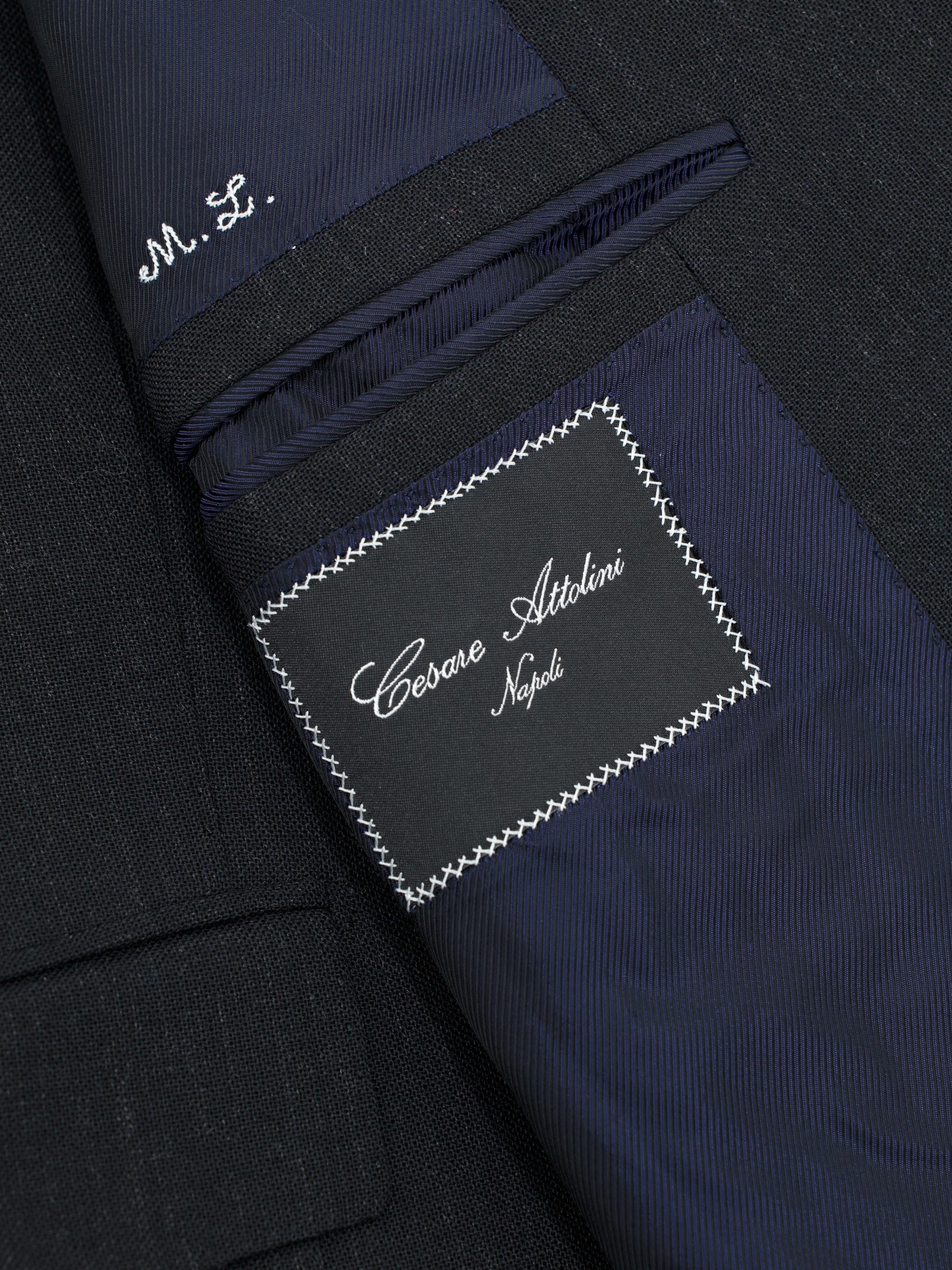 Cesare Attolini Anthracite Cool-Wool Speckled Pattern Suit