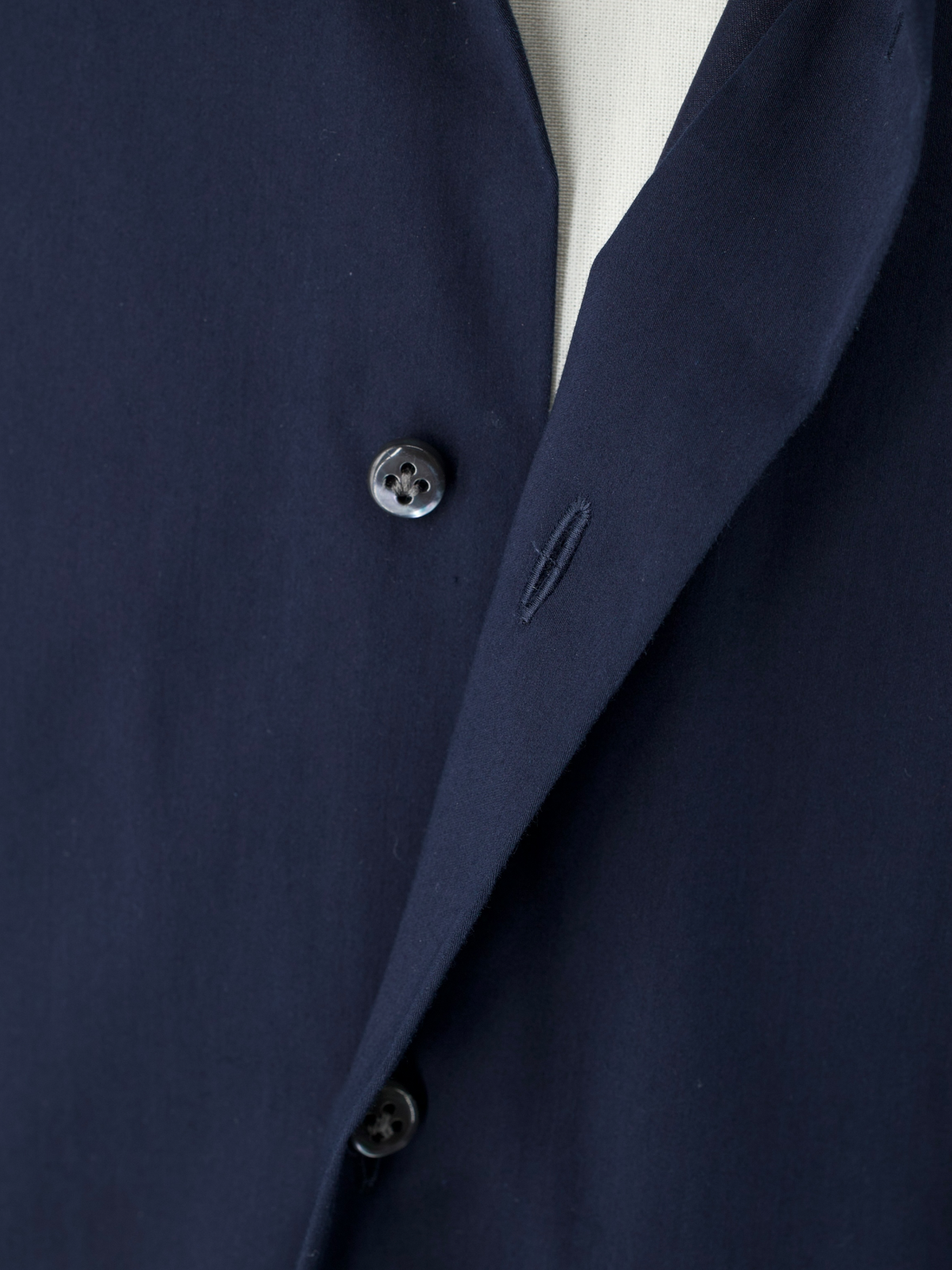 Emanuele Maffeis Midnight Blue Cotton-Stretch Dress Shirt