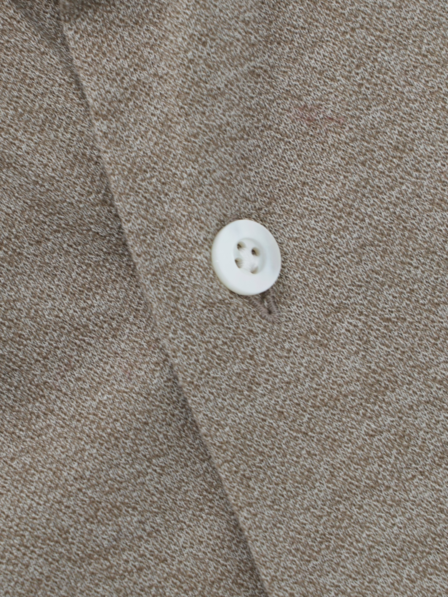 Fray Brown Cotton Piqué-Knitted "Gabriel" Shirt