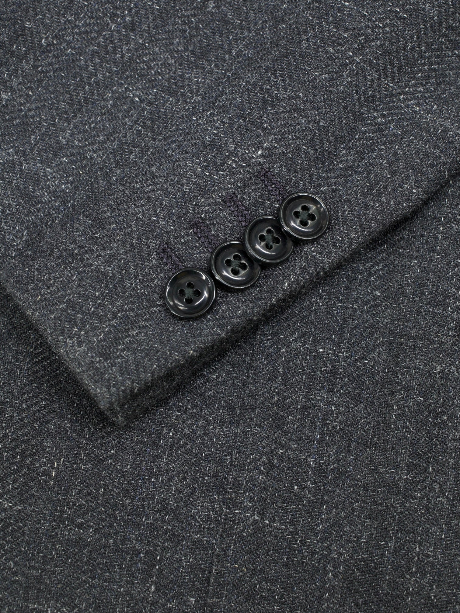 Ermenegildo Zegna Grey Cashmere, Silk & True Hemp Herringbone Milano Easy Jacket