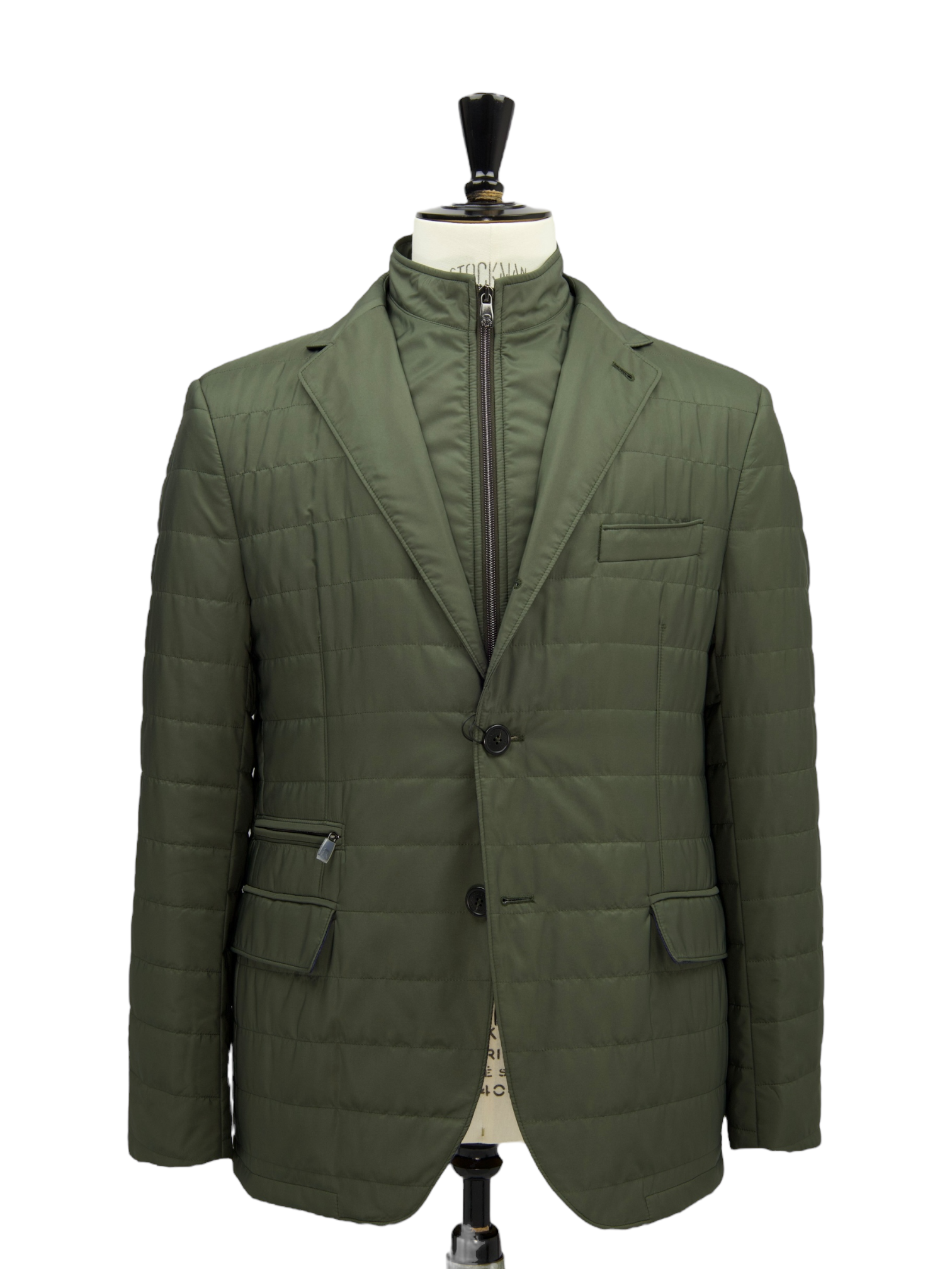 Corneliani Olive Green Water-Repellent "Milestones" Vespa Jacket