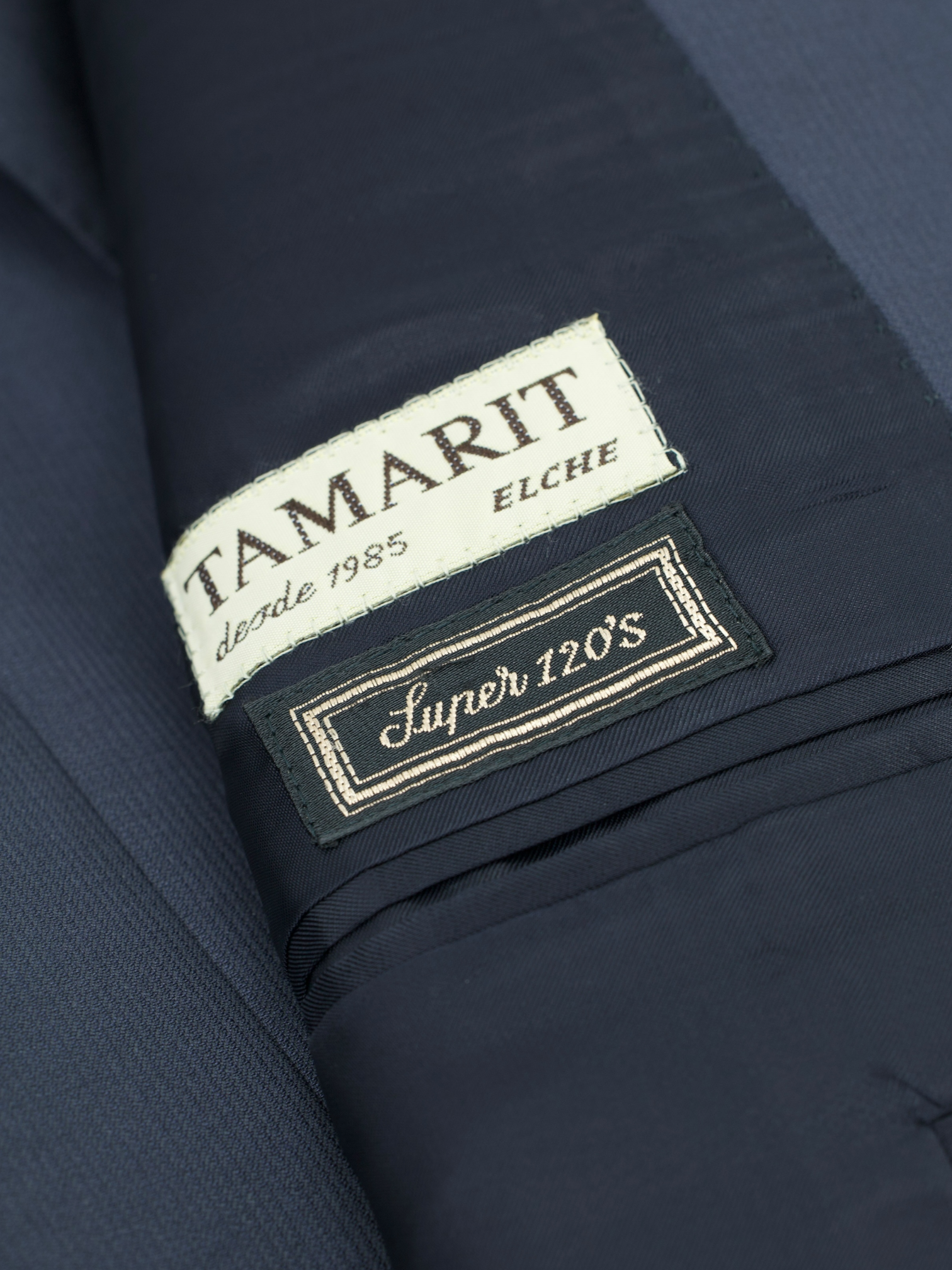 Canali Dark Blue Super 120's Wool Micro-ZigZag Jacket