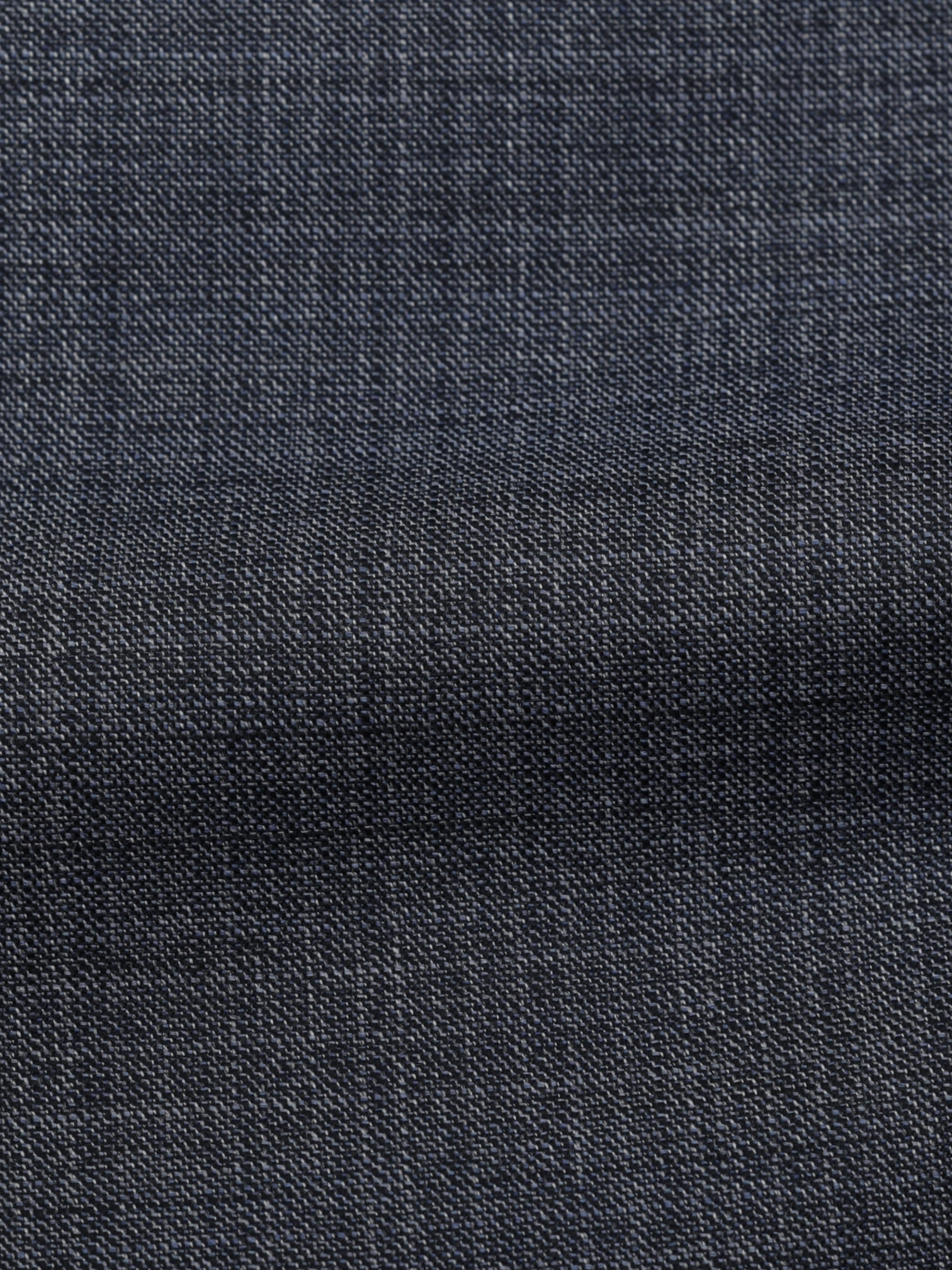 E. Formicola Steel Grey & Blue Fine-Wool Micro-Pattern Suit