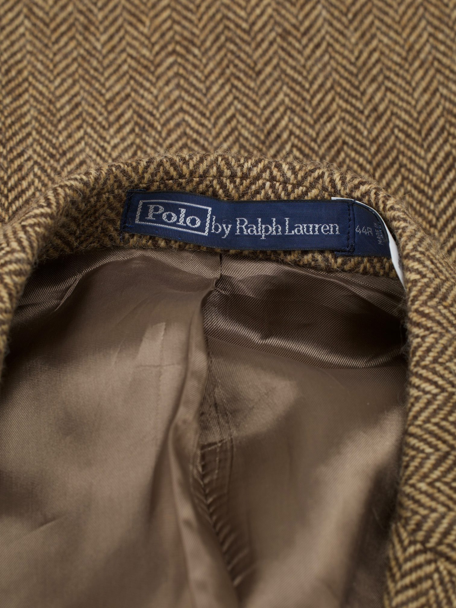 Ralph Lauren Brown Shetland-Tweed Herringbone "RL69" Jacket