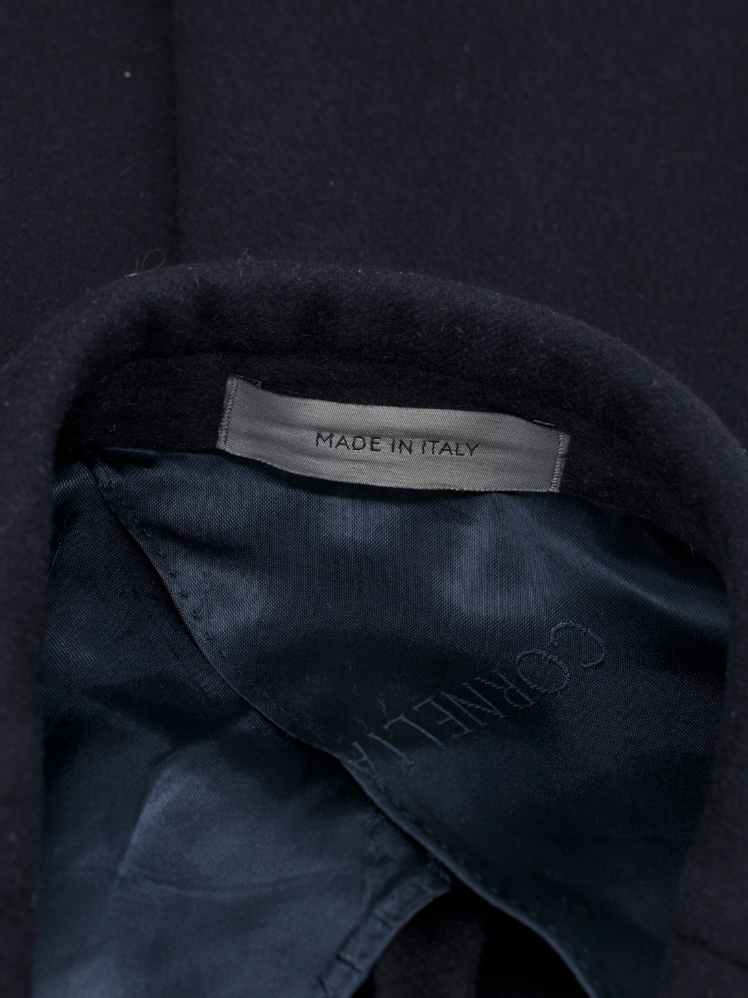 Corneliani Navy Brushed-Wool Classic Overcoat