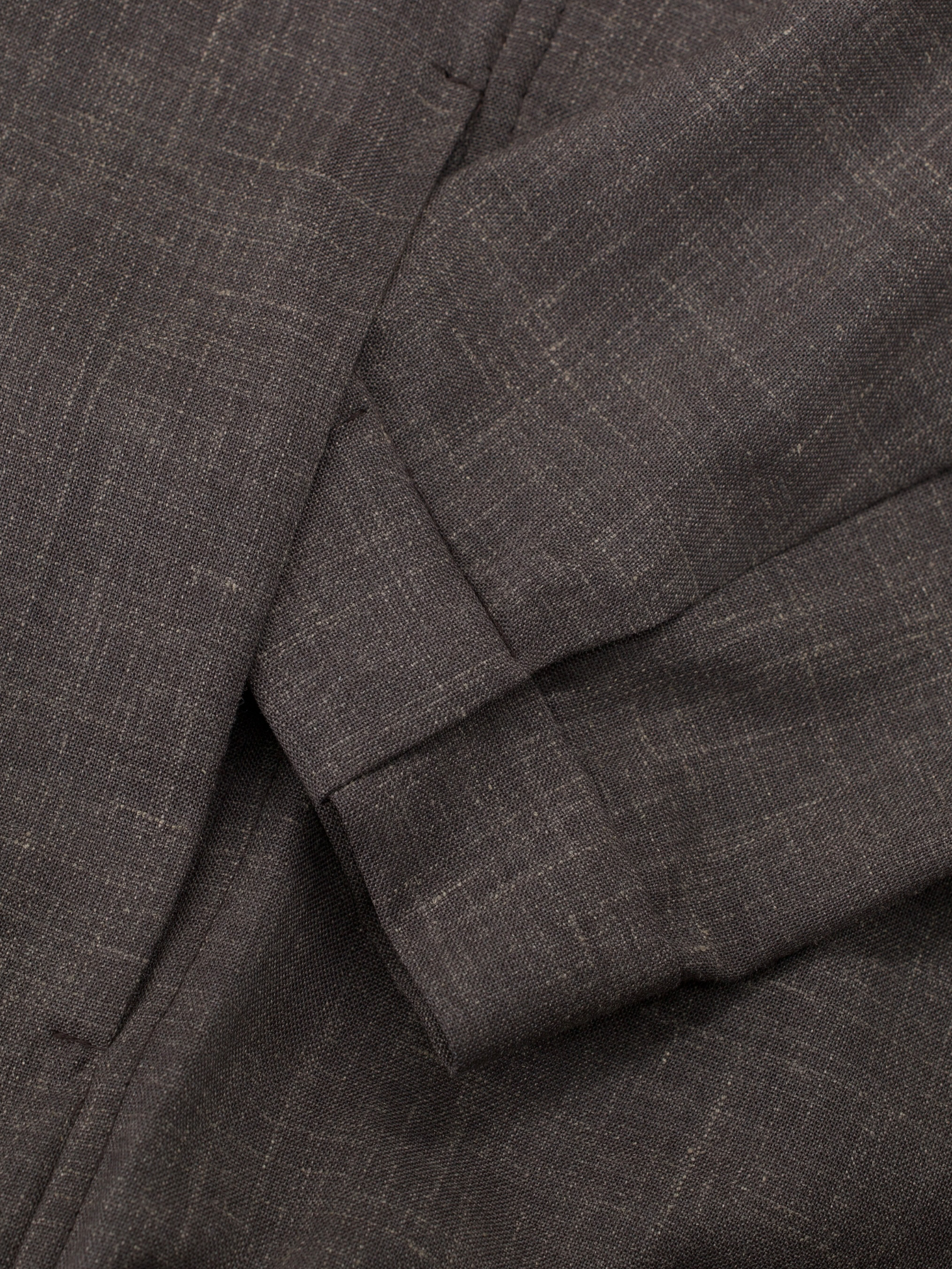 Berwich x Loro Piana Brown Wool, Silk & Linen Blouson Jacket