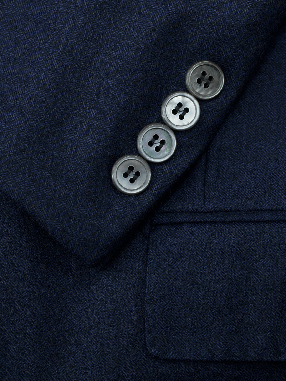 Corneliani Dark Royal-Blue Brushed-Wool Micro-Pattern Leader Suit