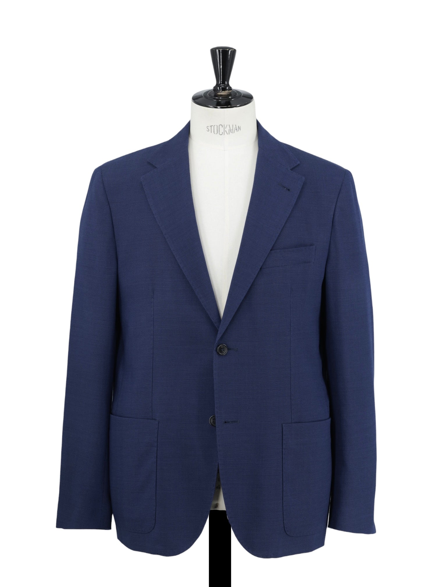 Corneliani Blue "Traveltech" Wool-Blend Pinpoint Jacket