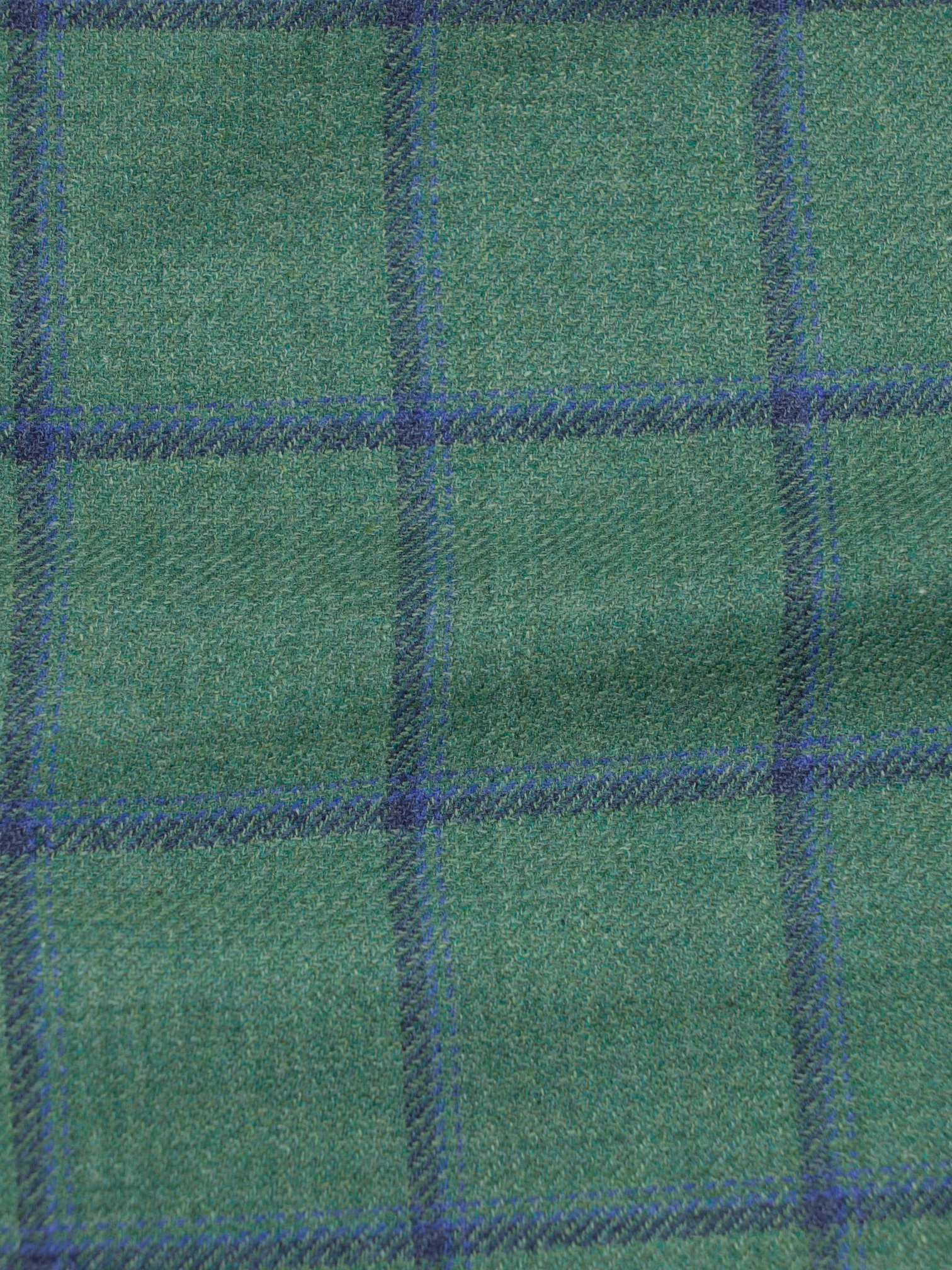 Cesare Attolini Light Green & Blue Cashmere Silk Blend Windowpane Jacket