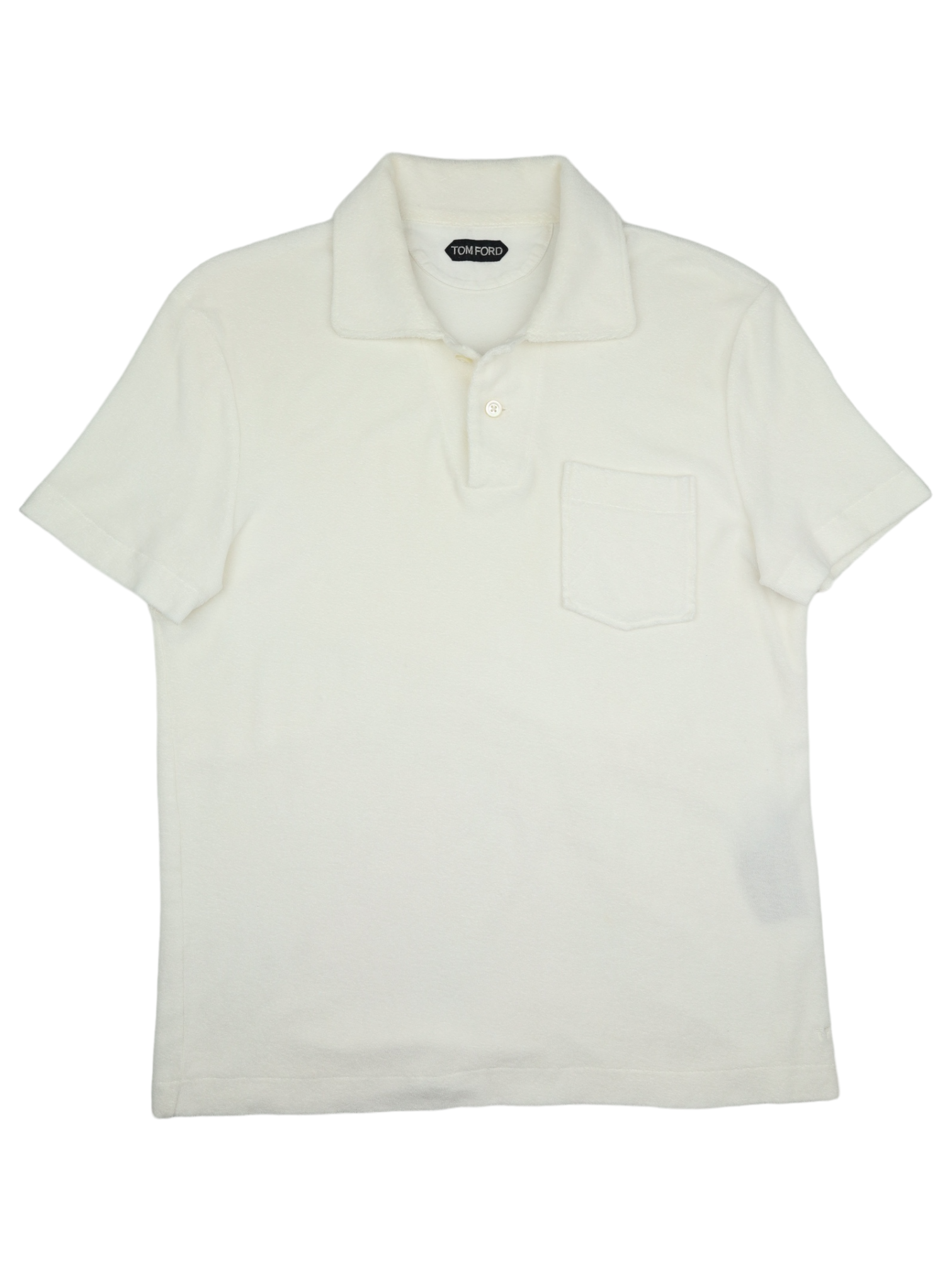 Tom Ford White Towelling Cotton Polo