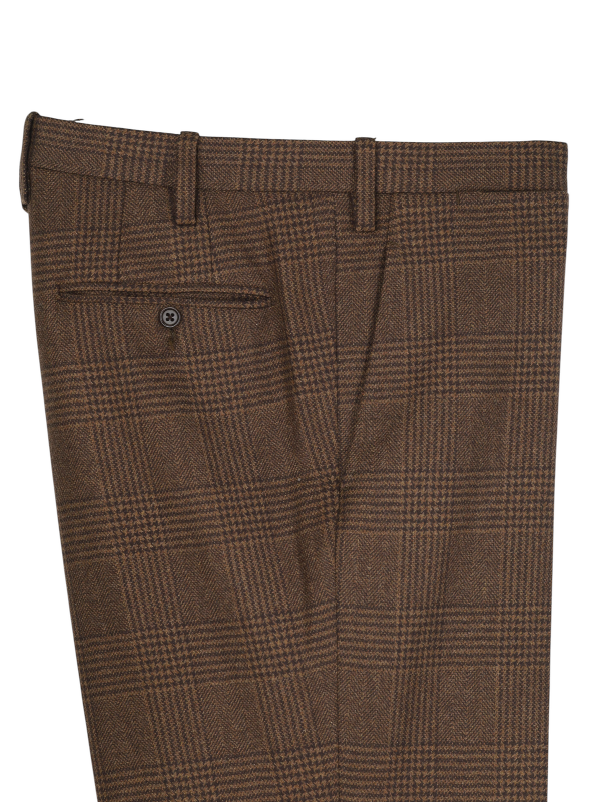 Kiton Brown Pure Plushy-Cashmere Prince of Wales Winter Suit