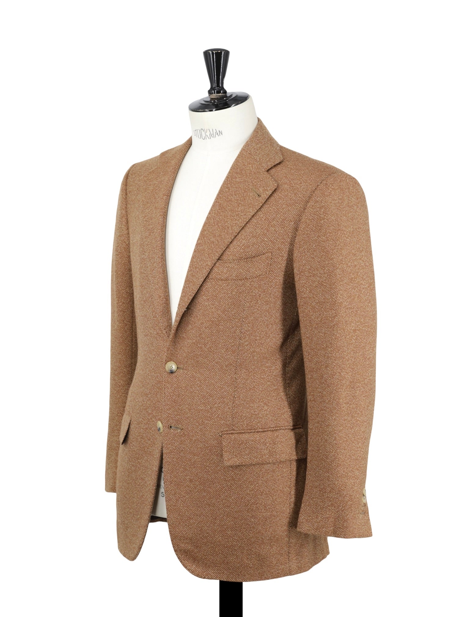 Cesare Attolini Caramel Brown Vintage Cashmere Twill Winter Jacket