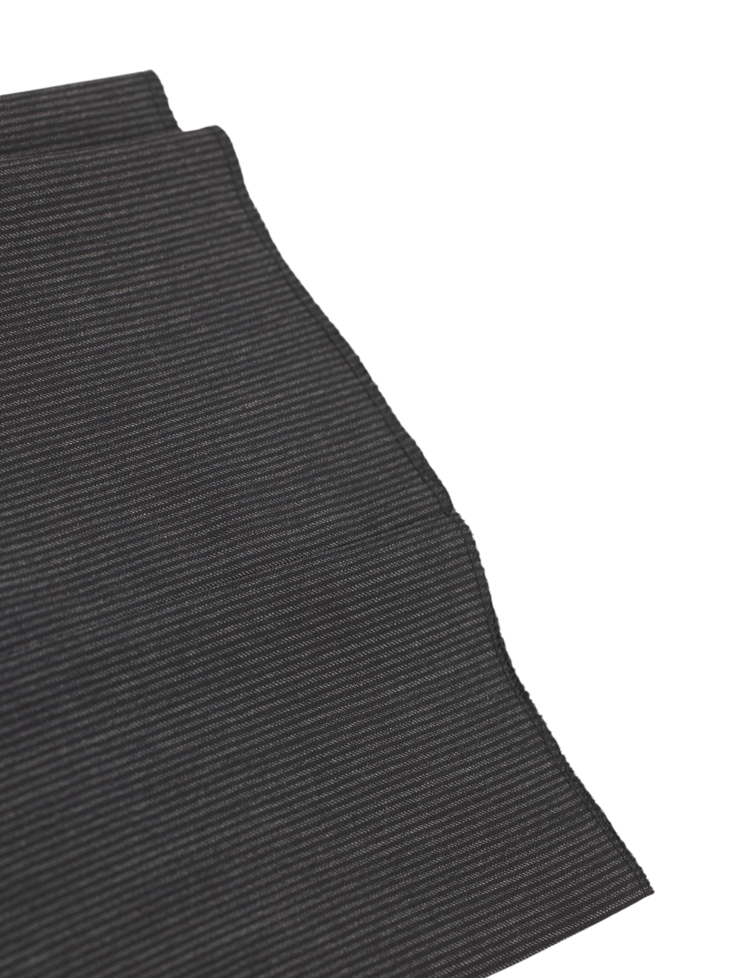 Canali Anthracite Wool Double-Pleated Pinstripe Ceremonial Trousers