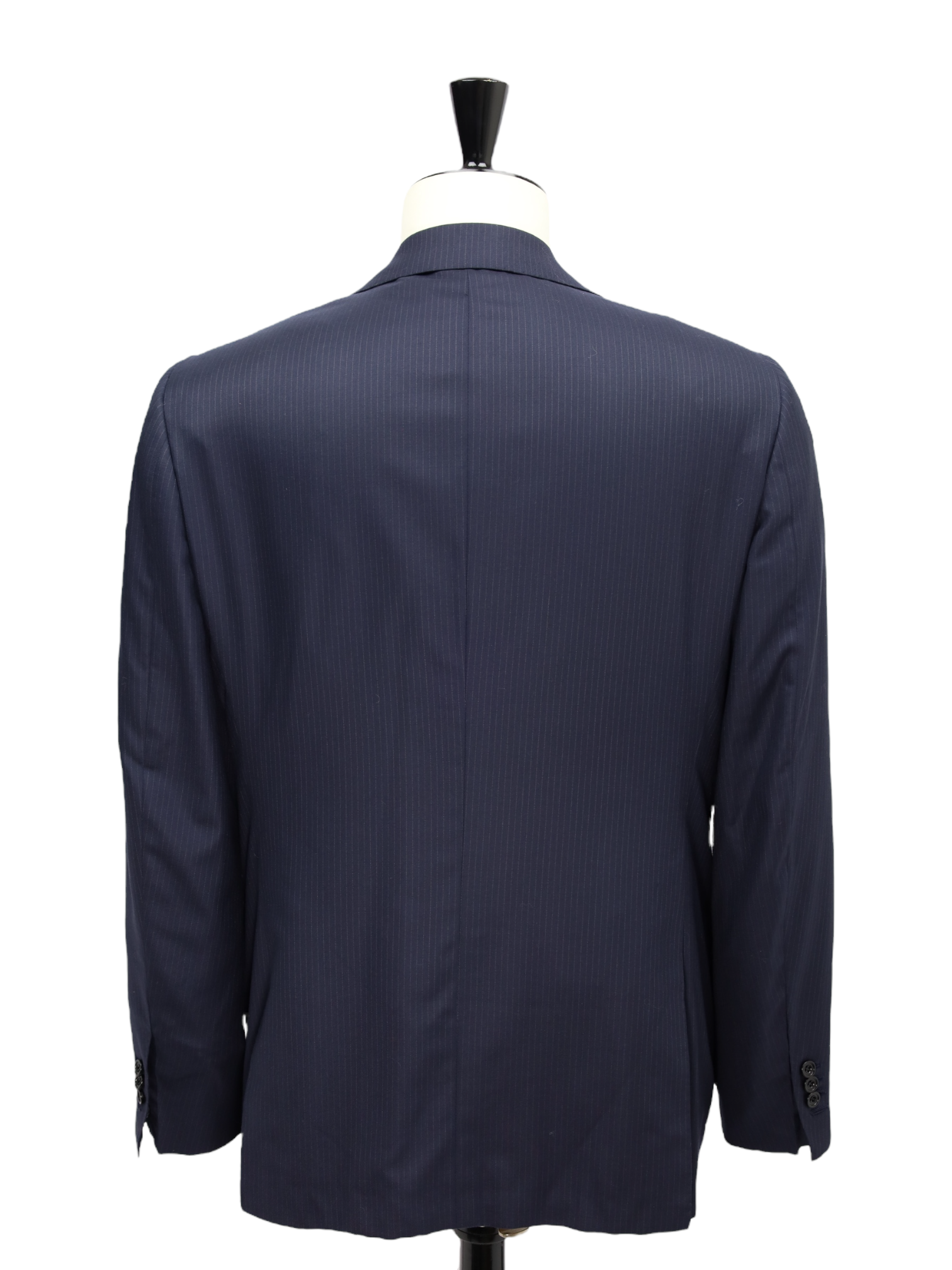 Kiton Navy 15-Micron Pinstripe Suit