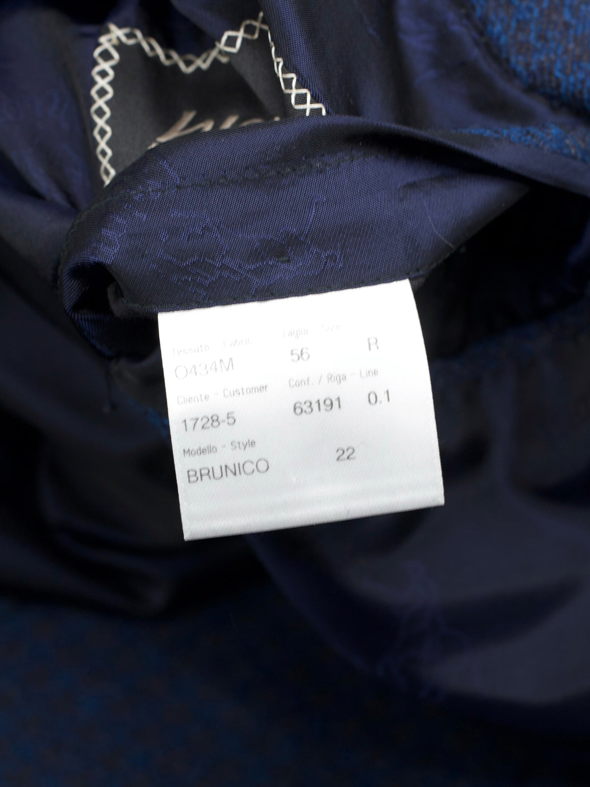 Brioni Petrol Blue & Burgundy Silk & Cashmere Houndstooth Brunico Jacket